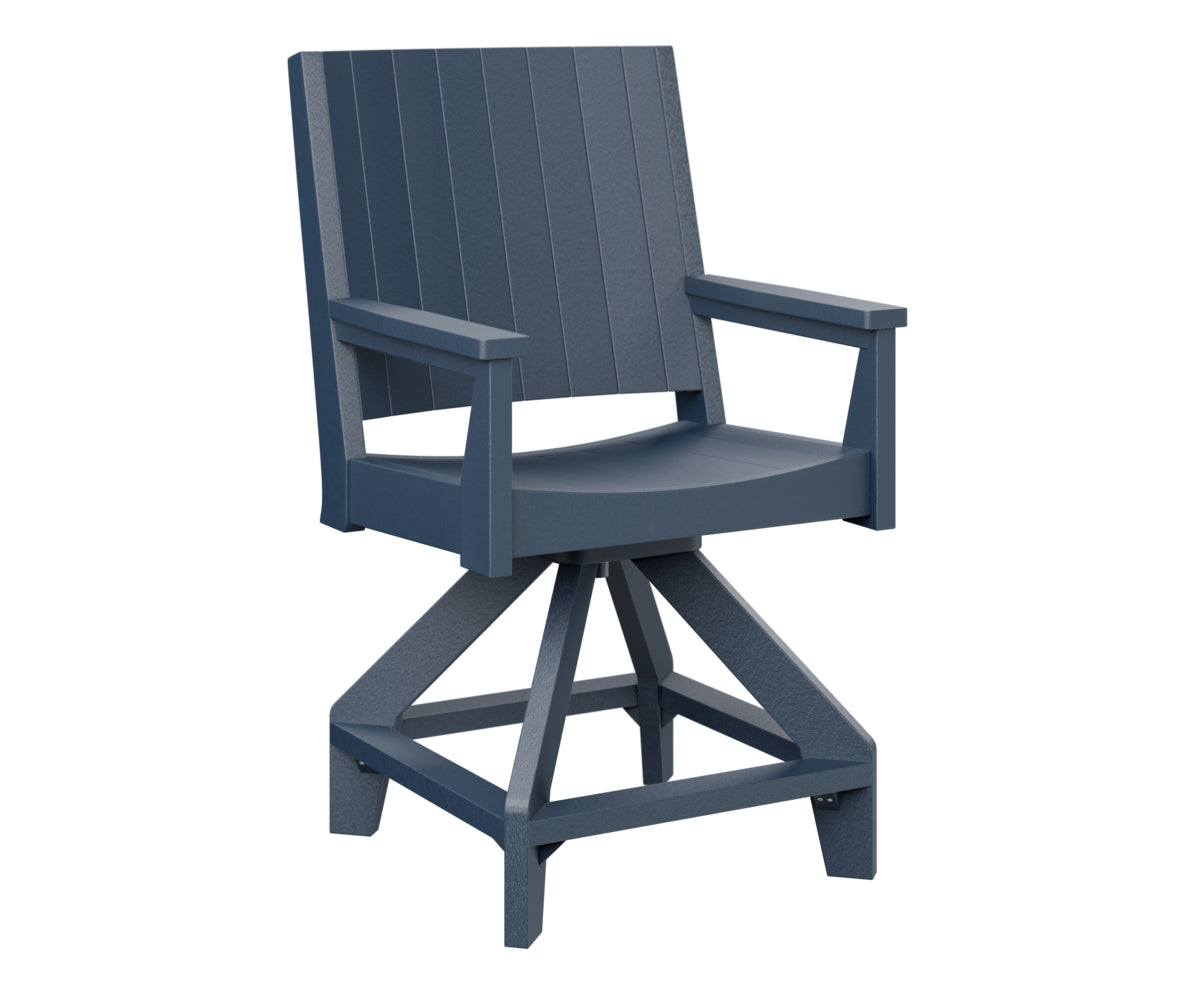 Berlin Gardens Mayhew Swivel Bar Stool - Adjustable Height Counter Chair for Kitchen Island, Breakfast Bar & Home Pub Use