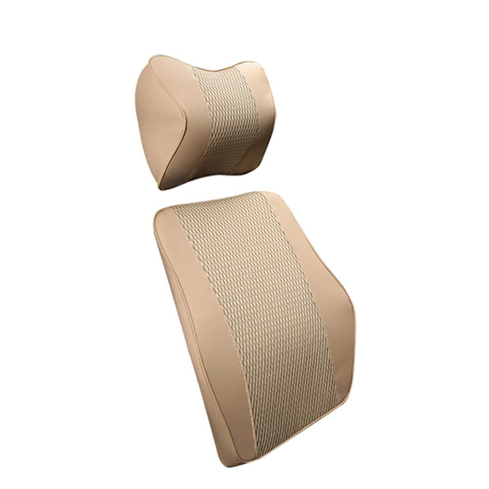Comfortable Car Headrest Pillow & Neck Support - 4 Seasons Auto Accessories Set for Travel, Office & Home Use - Universal Fit for Most Vehicles