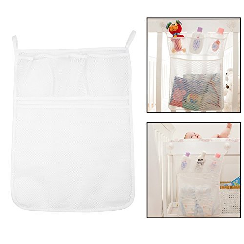 Large Mesh Bath Tub Toy Organizer with 2 Ultra Strong Suction Cups - Storage Solution for Kids, Toddlers & Adults - Perfect for Bathtime Play & Bathroom Organization