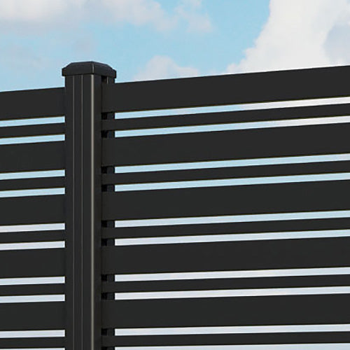 Albany Aluminum Fence Panel with Aluminum Posts - Durable Outdoor Privacy Fencing for Backyard, Garden, and Pool Safety