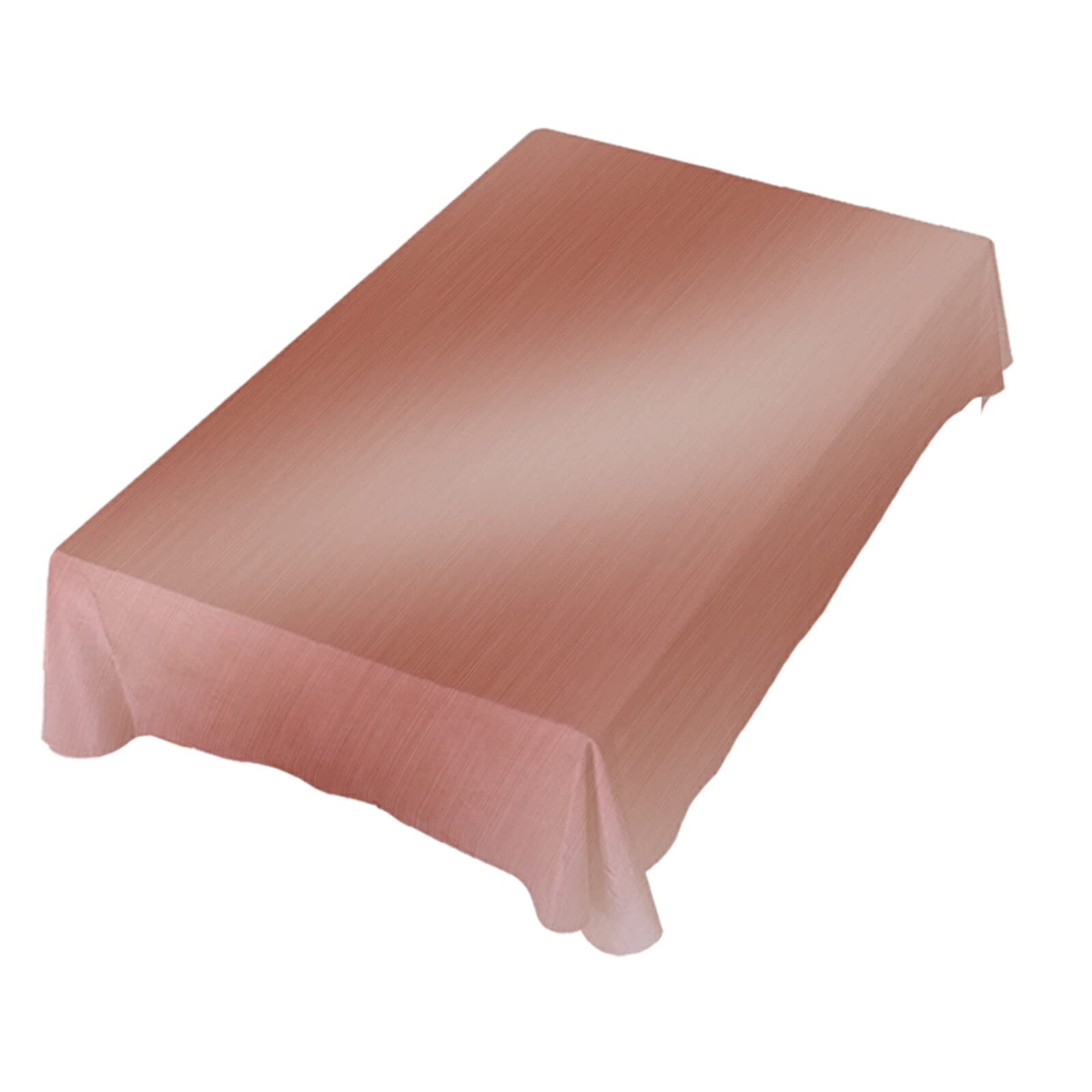 Abstract Textured Rose Gold Pink Rectangle Polyester Tablecloth - 60 Inch Square Table Cover for Party, Dinner & Home Decor | Waterproof & Wrinkle-Resistant