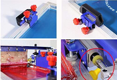TECHTONGDA 6x8 Inches Cylindrical Screen Printing Machine for 6.7