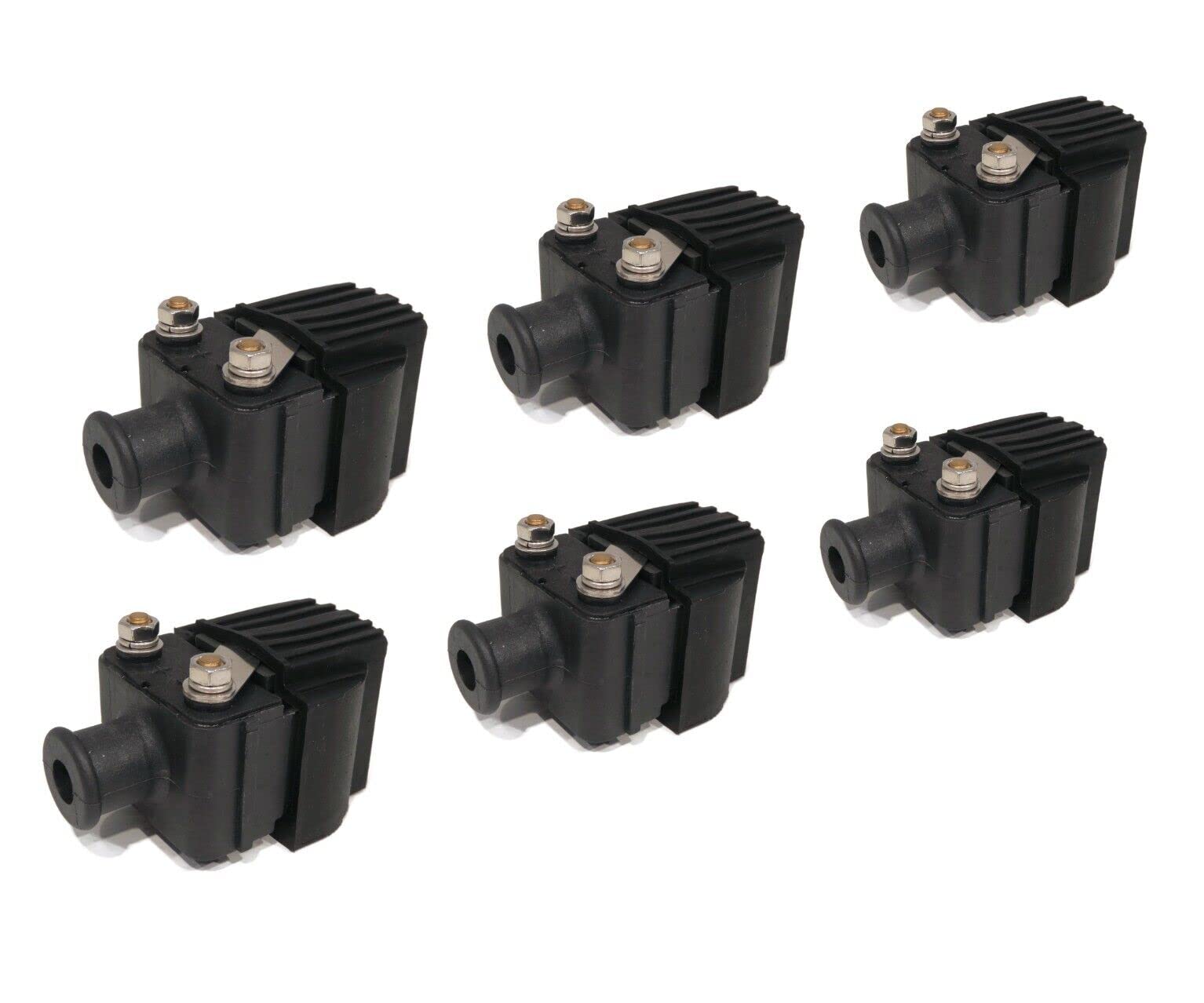 6 Pack Marine Ignition Coil Replacement for Mercury 339-F718475, 339F718475, F718475 - Compatible with Mercury Outboard Engines for Smooth Boating & Fishing