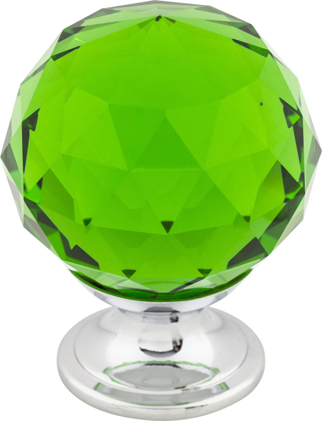 TK120PC Crystal Cabinet Knob - Chrome Finish for Kitchen & Bathroom Hardware - Elegant Drawer Pulls for Home Decor & Furniture Upgrade