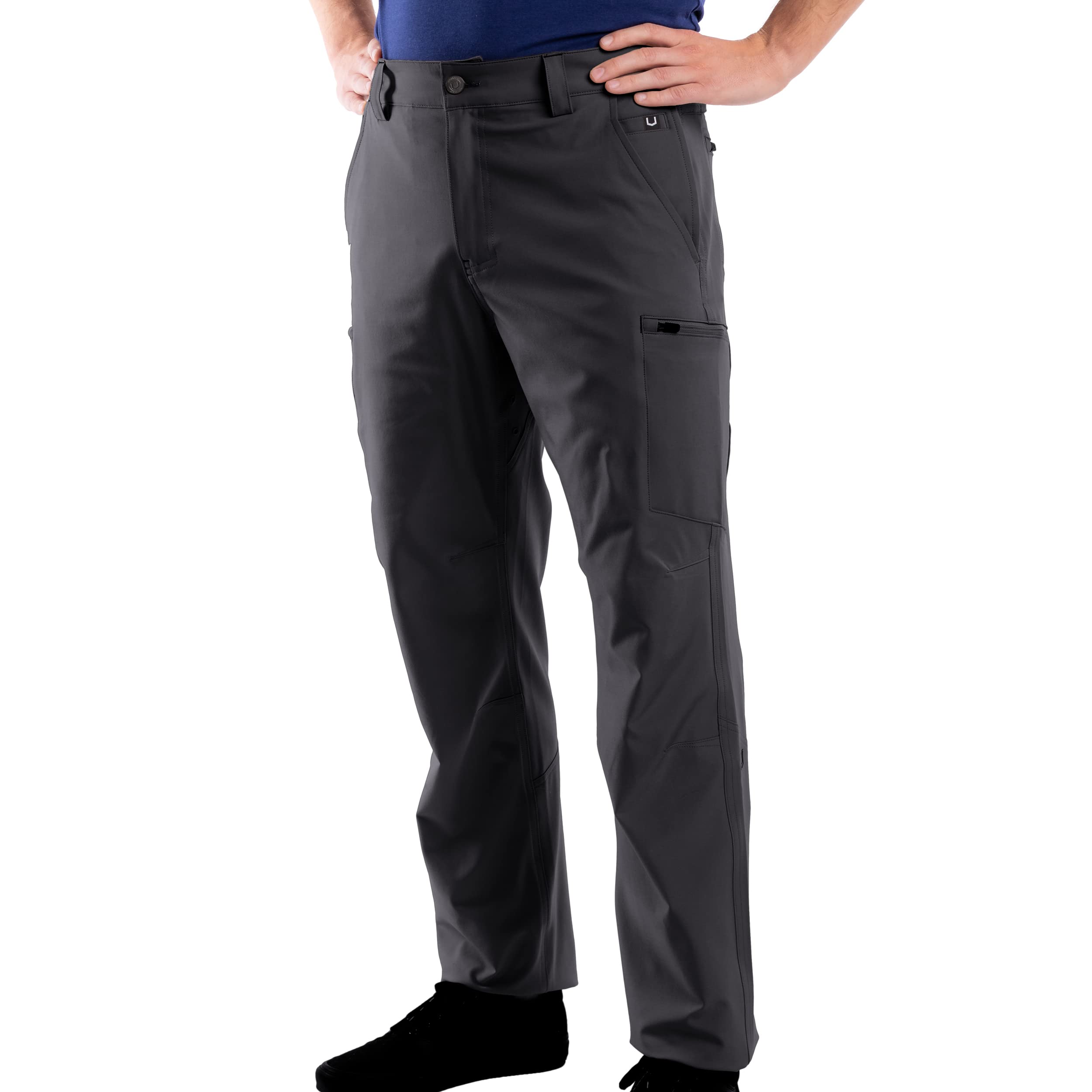 SCOTTeVEST Men's Adventure Travel Pants with 17 Hidden Pockets - Water Repellent Hiking & Outdoor Pants for Camping, Fishing & Travel - Lightweight Quick-Dry Tactical Pants for Men