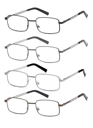 4-pack: Black Gunmetal Brown and Silver