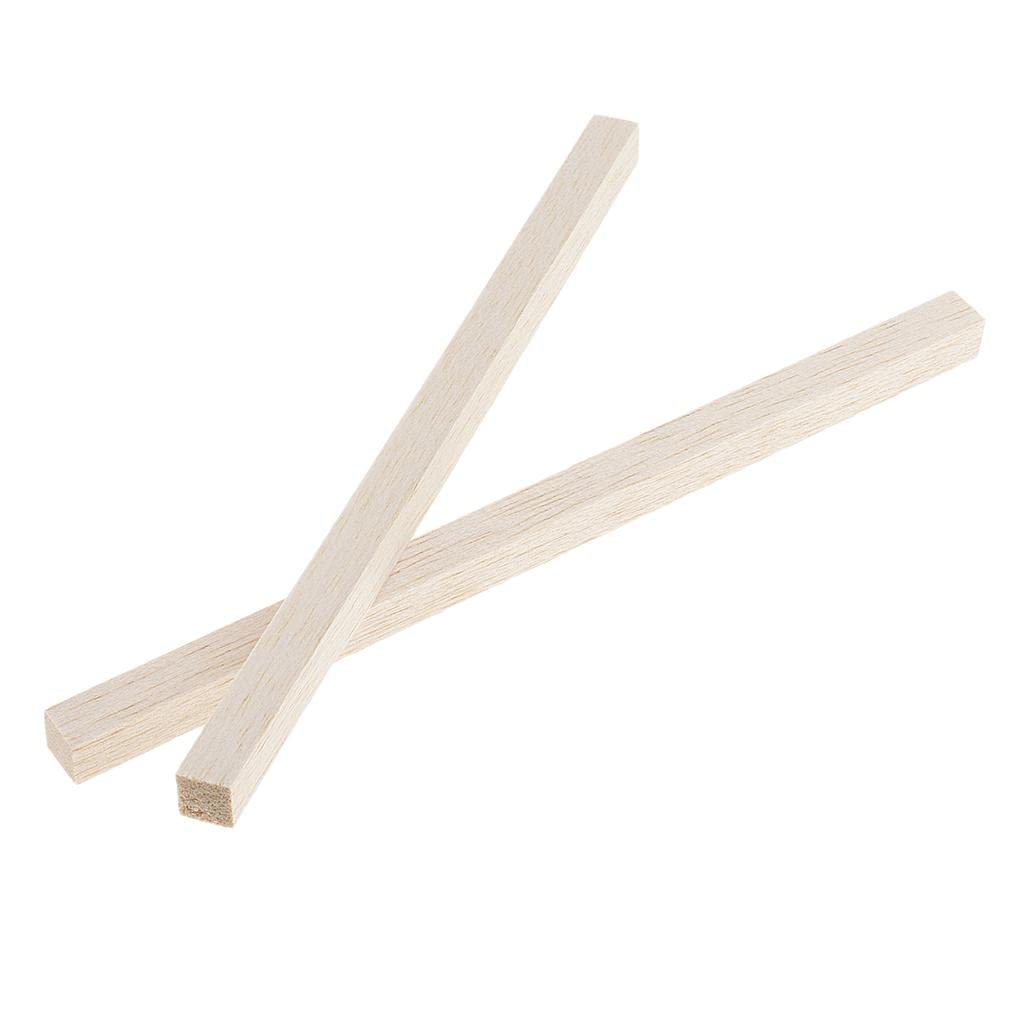 CALANDIS® Unfinished Pine Wood Square Dowel Rods - 200mm (5 Pack) - Perfect for DIY Woodworking, Crafts, and Home Decor Projects