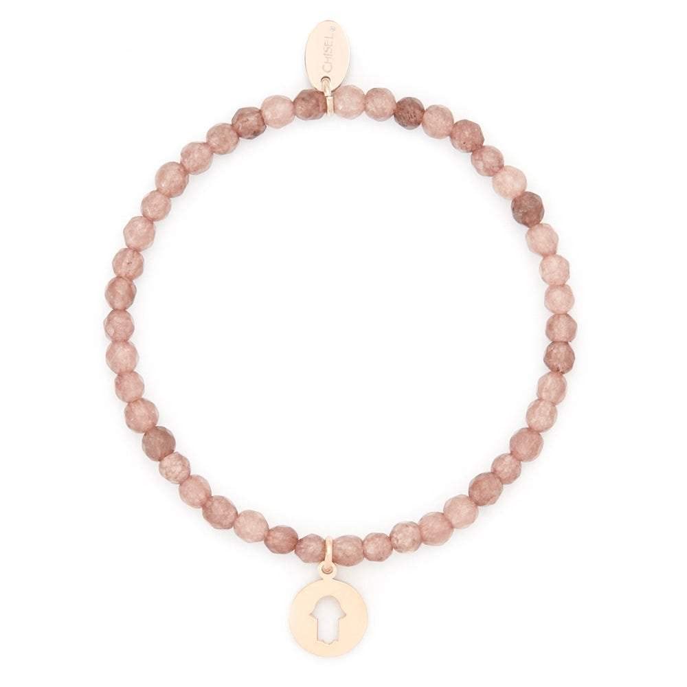 EVE'S ADDICTION Brown Jade Bracelet with Hamsa Charm - Handmade Adjustable Beaded Bracelet for Women, Spiritual Protection Jewelry | Perfect for Meditation, Yoga, Gifts & Everyday Wear