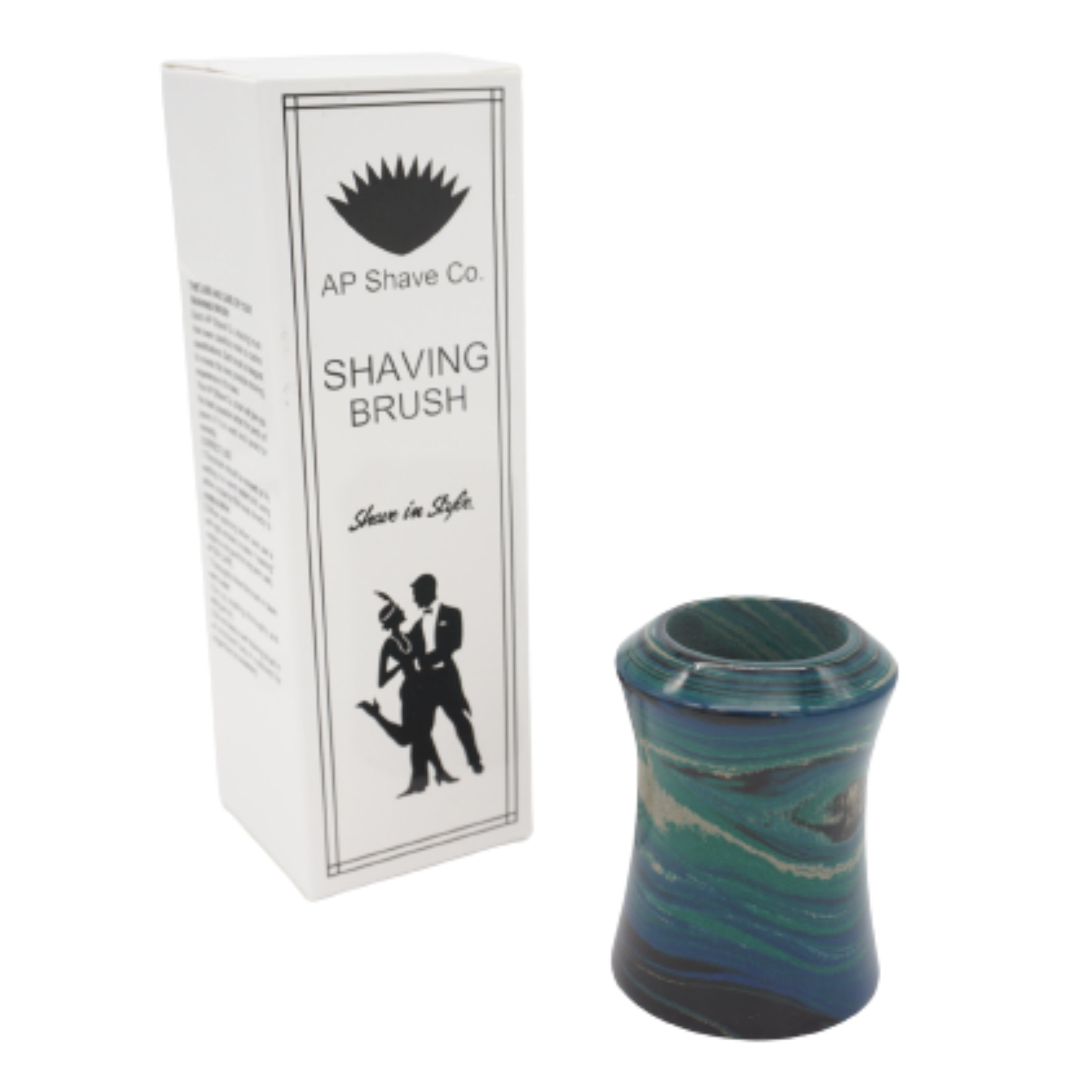 Premium Handcrafted Ebonite Shaving Brush Handle for Wet Shaving - Fits 24mm & 26mm Knots - Perfect for Travel, Grooming Kits & Luxury Bathroom Essentials