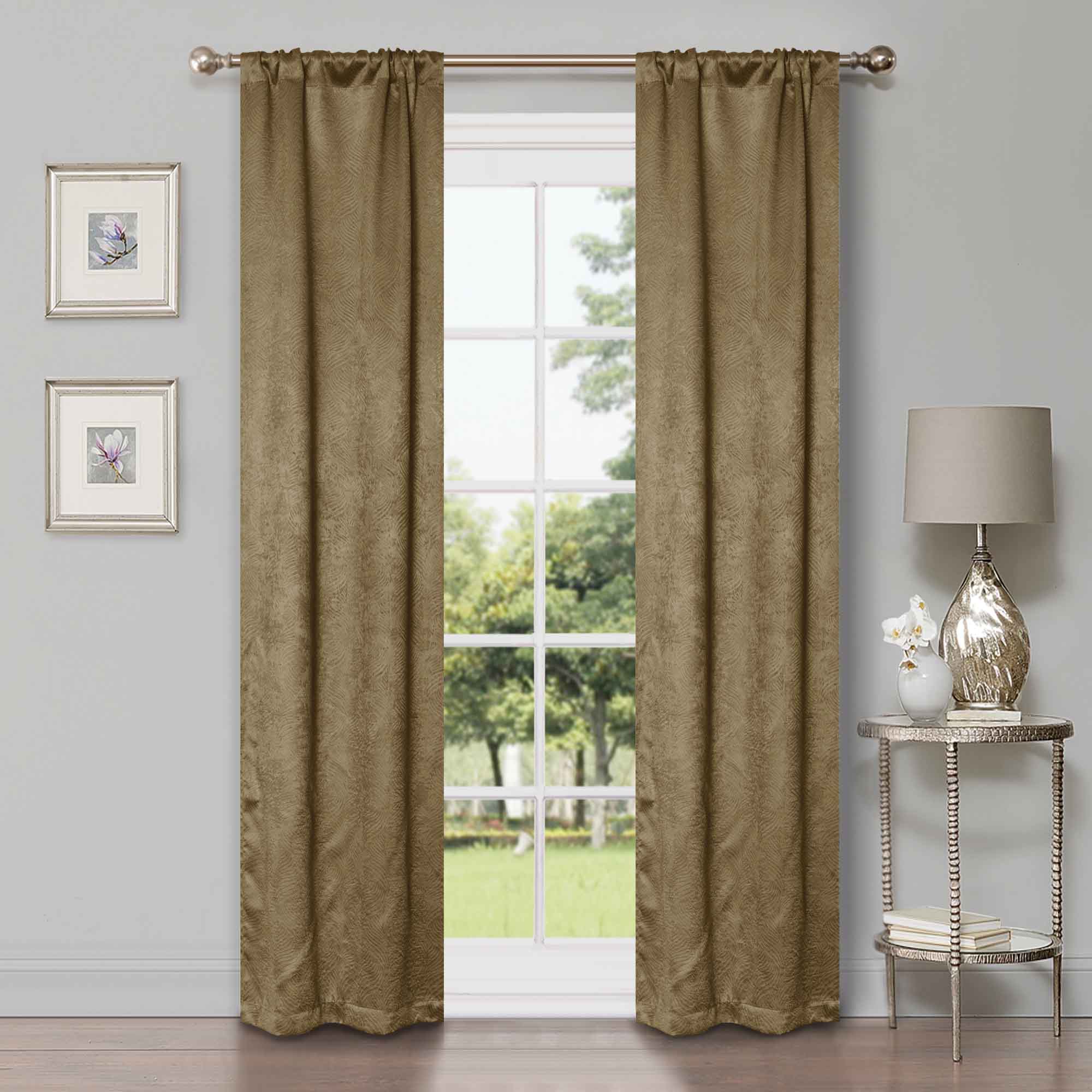 Waverly Modern Washable Blackout Curtains - Room Darkening Window Treatment Panel Set for Bedroom & Living Room - Noise Reducing Thermal Insulated Drapes for Better Sleep & Privacy