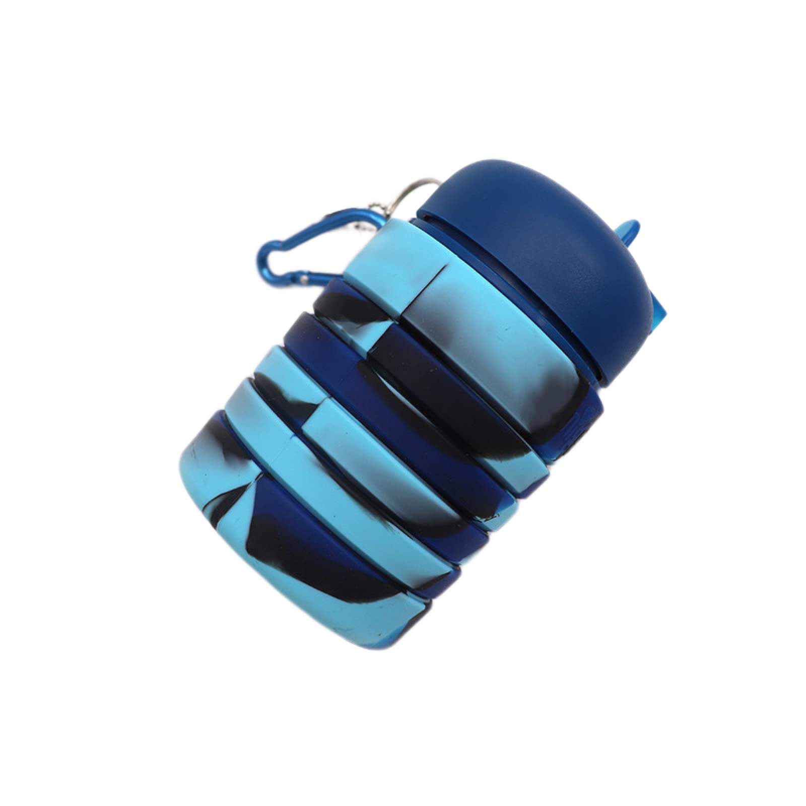 Portable Folding Water Cup - Collapsible Silicone Sports Bottle with Leak Proof Twist Cover for Hiking, Camping & Outdoor Activities | Compact Design, Large Capacity, Camouflage Style