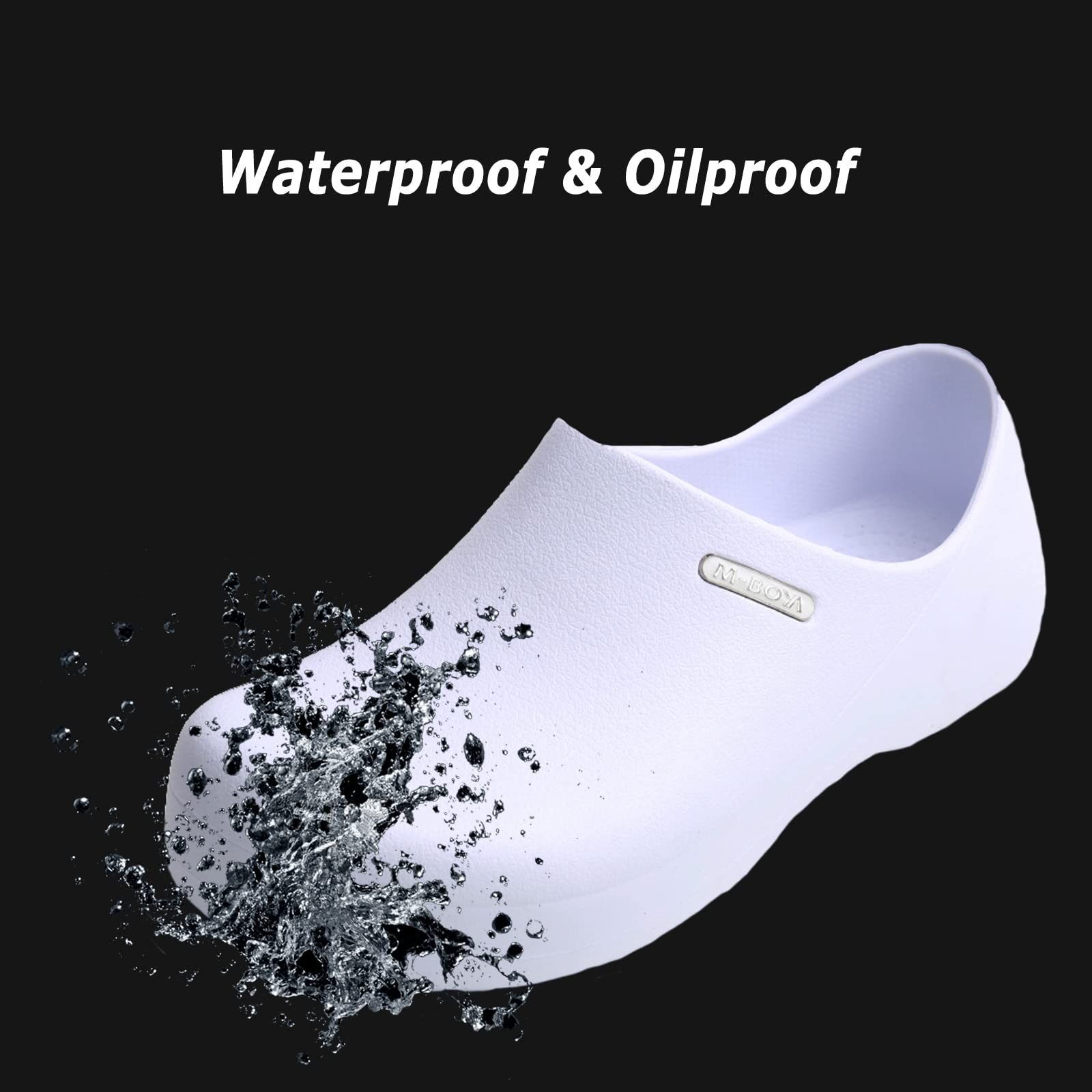 **Meidiastra Non-Slip Chef Shoes for Men & Women - Waterproof, Oil-Proof Kitchen Work Shoes - Ideal for Cooking, Nursing, Gardening & Food Service Professionals**