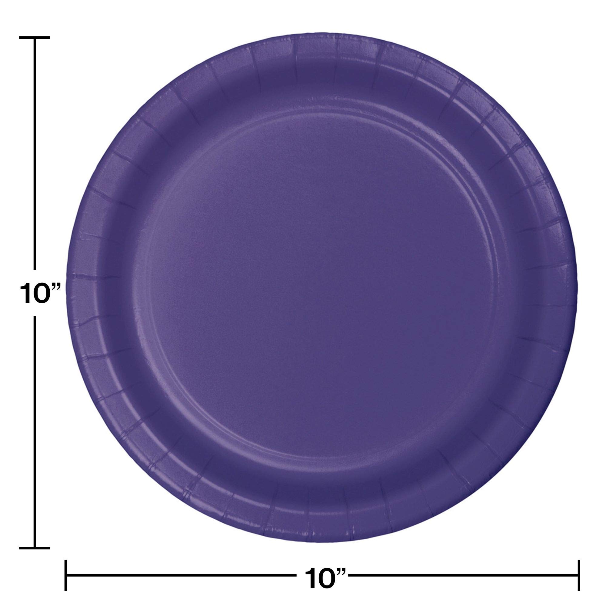240-Pack Purple Disposable Paper Plates 10 Inch - Bulk Party Dinner Plates for Banquets, Birthdays, Weddings & Events (Eco-Friendly, Heavy-Duty)