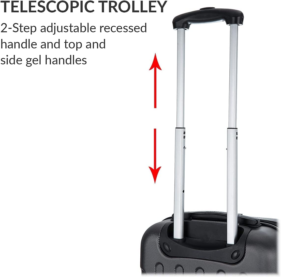 DUKAP INTELY 2-Piece Hardside Spinner Luggage Set with TSA Lock (20