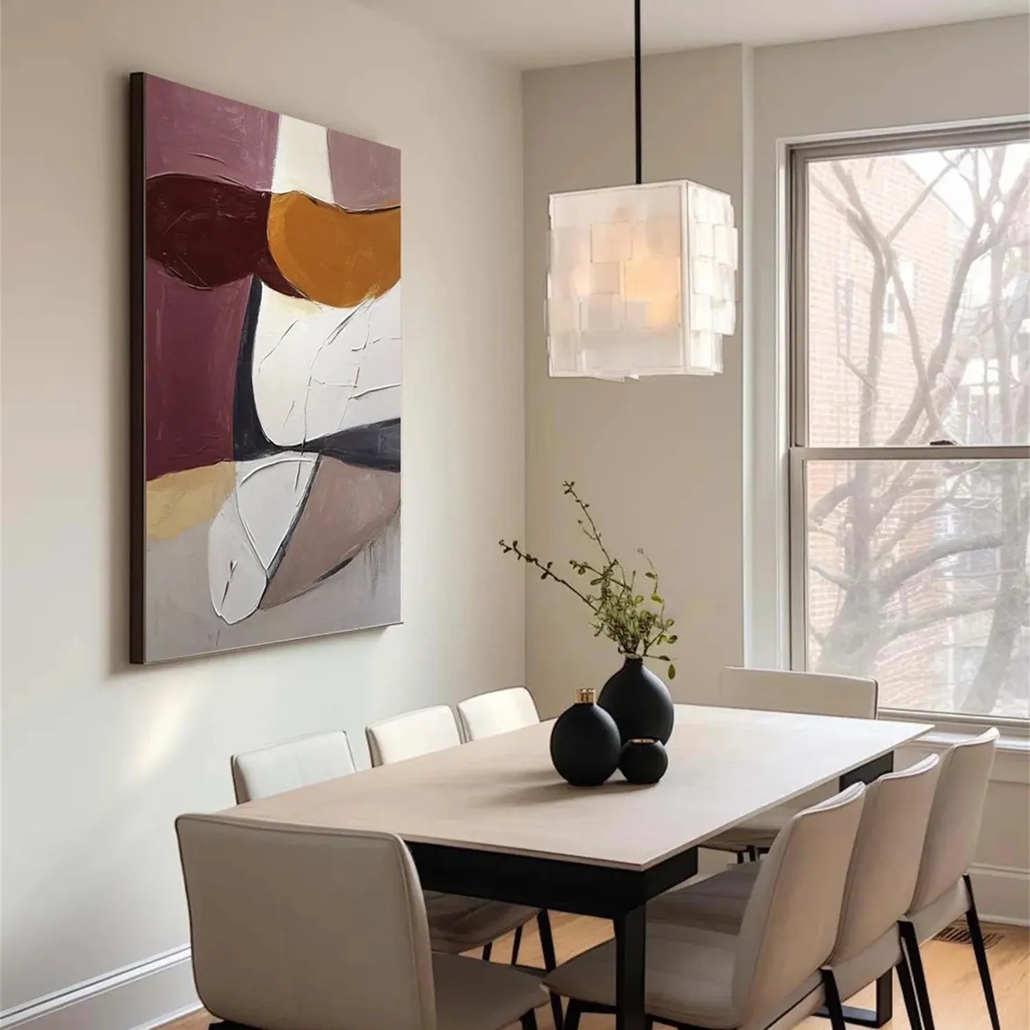 Abstract Tranquility Art Painting #WS197 - Modern Wall Decor for Living Room, Bedroom & Office - Calming Canvas Artwork for Home & Workspace