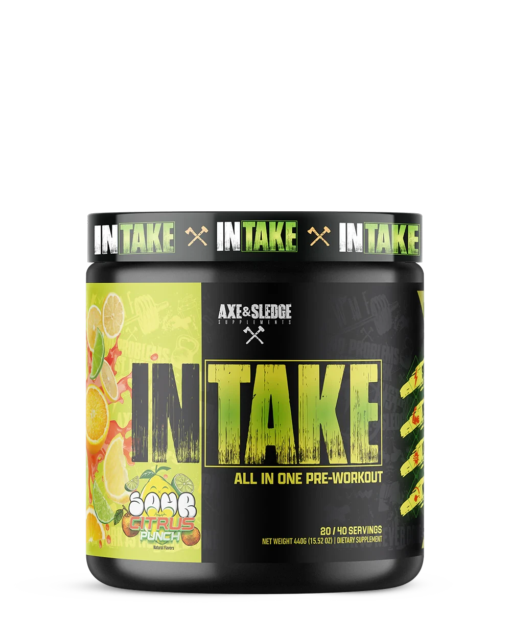 Axe & Sledge Intake Pre Workout Supplement - Energy, Focus & Performance Booster for Gym & Fitness Training