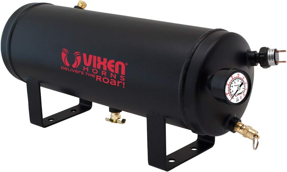 12V 1.5 Gallon Air Compressor with Tank - 150 PSI Onboard Air System for Train Horns & Tire Inflation | Vixen Horns VXO8315 | Perfect for Trucks, Jeeps & Off-Road Vehicles