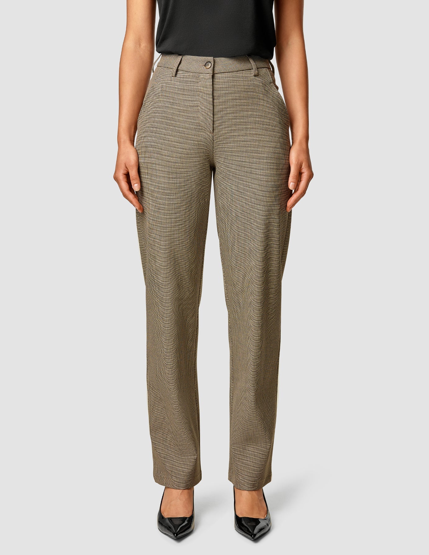 Essential Straight Pants in Latte Color - Comfortable & Stylish for Work, Travel & Everyday Wear