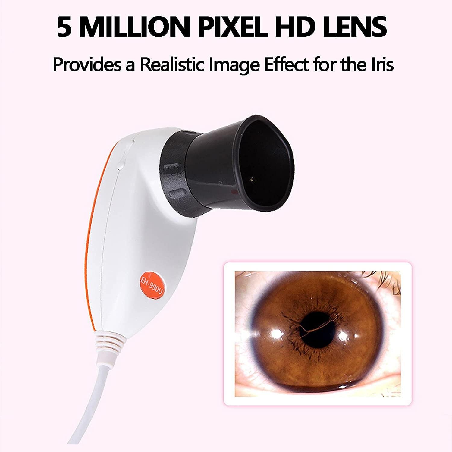 5.0MP USB Iridology Camera with Pro Iris Analysis Software - HD 30x Lens Iris Magnifier for Eye Health Diagnosis | Perfect for Naturopaths, Holistic Practitioners & Eye Care Professionals