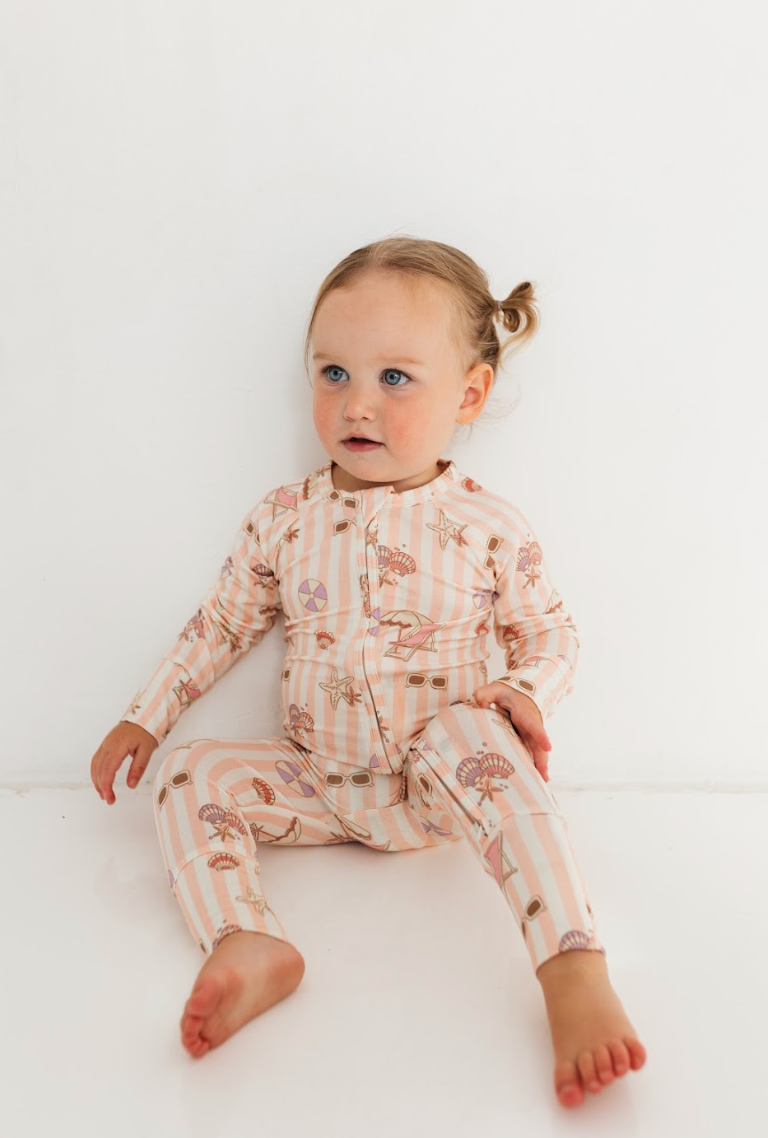 Stylish & Comfortable In My Jammers Beach Zip Romper for Women - Perfect for Summer Vacations, Pool Parties & Beach Getaways