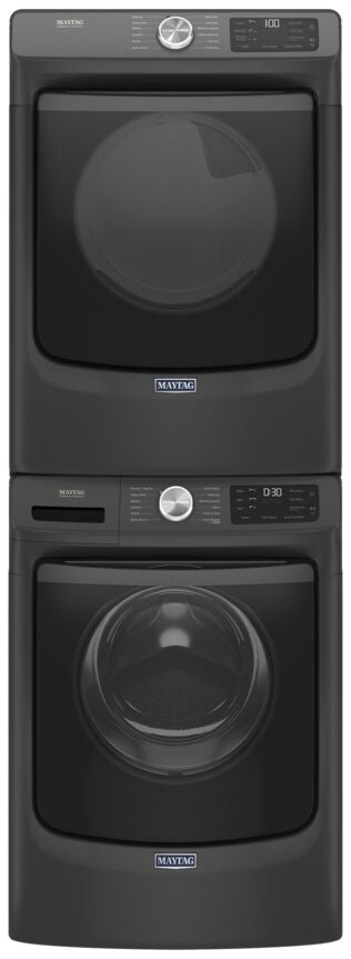 Maytag MGD6630MBK 7.3 cu. ft. Gas Dryer - Volcano Black, Extra Power & Quick Dry Cycle for Large Loads | Perfect for Family Laundry & Heavy-Duty Use