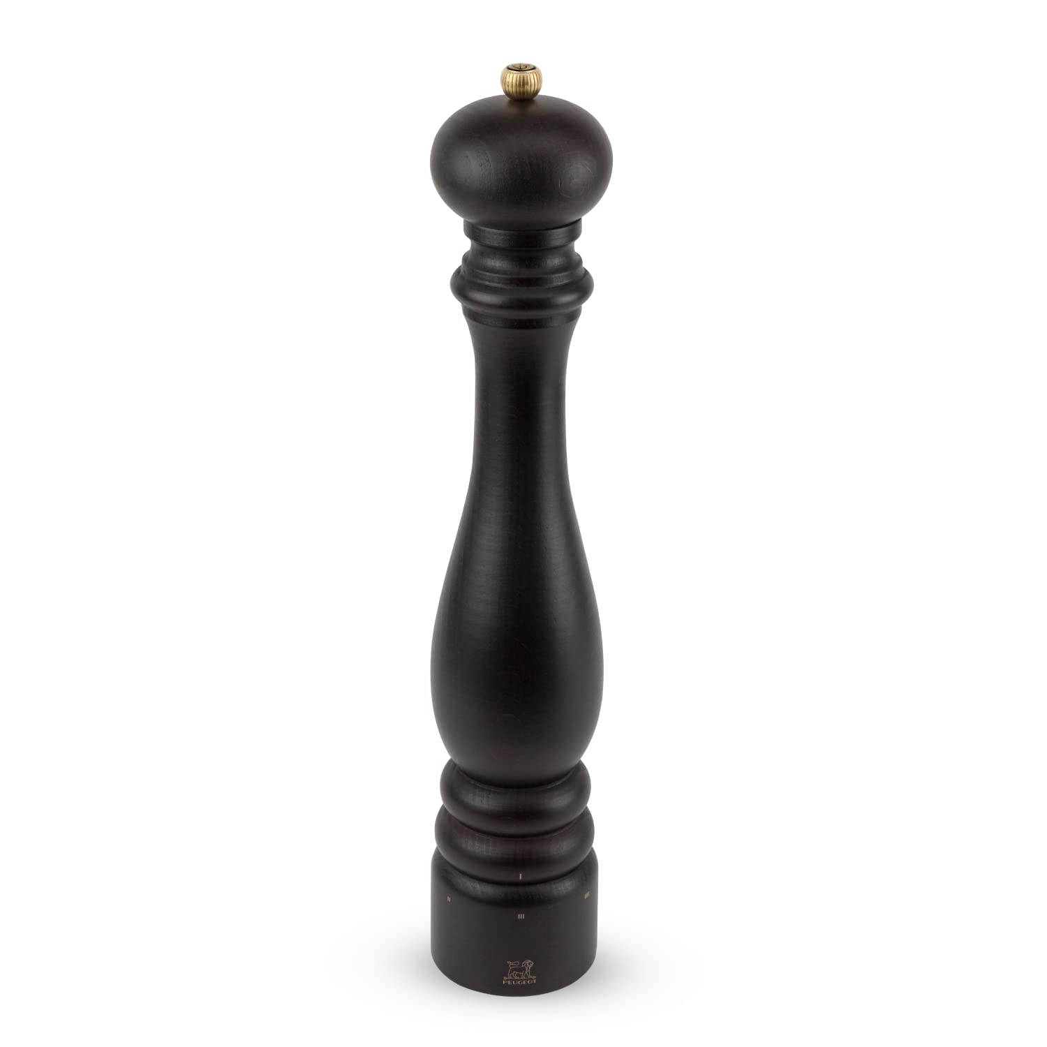 Peugeot Paris u'Select Manual Pepper Mill - Adjustable Coarseness - Premium Beechwood & Chocolate Finish - Perfect for Kitchen, Dining Table & Gourmet Cooking