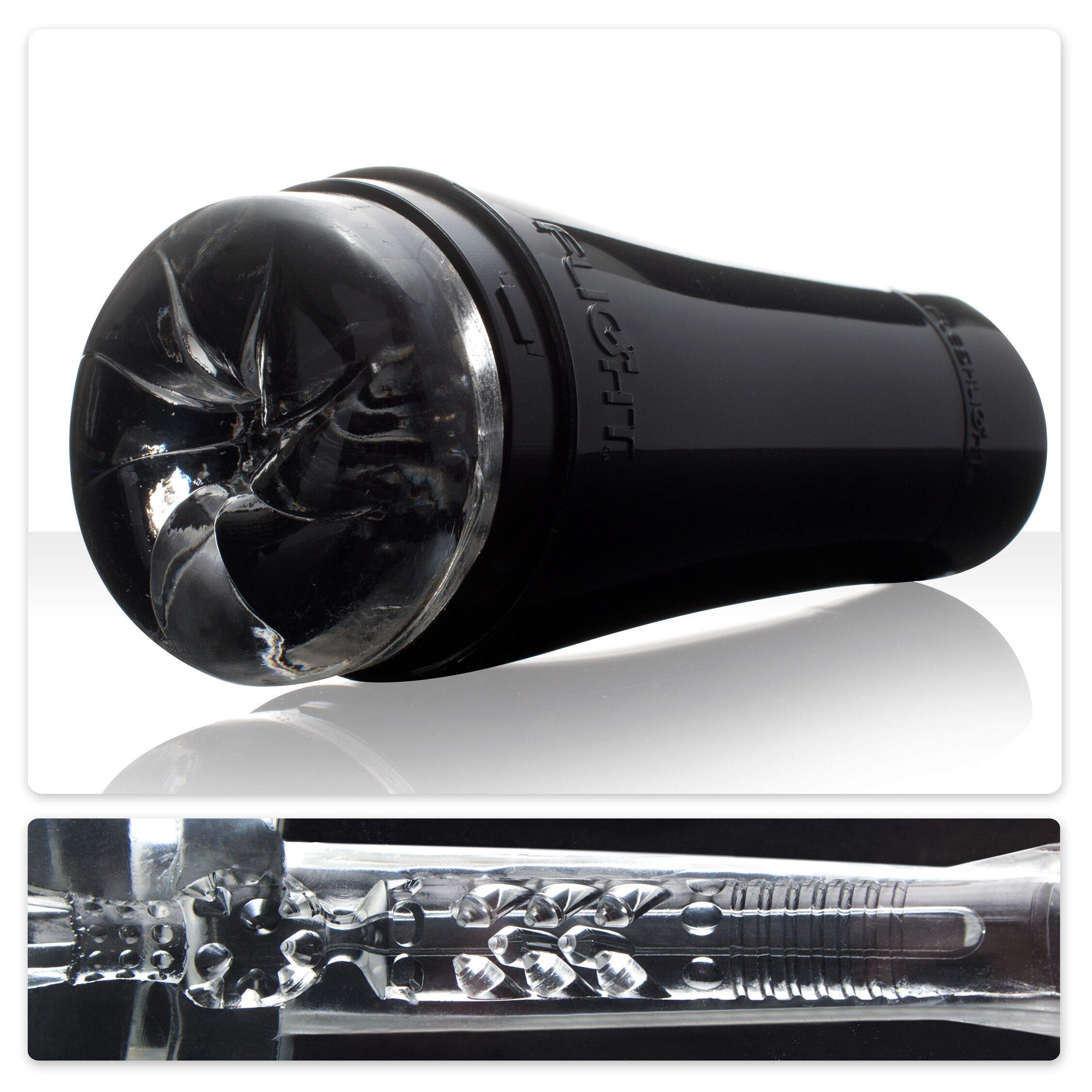Fleshlight Male Masturbator | Compact & Discreet Travel Sex Toy with Flight Pilot Texture | Perfect for Solo Play, Couples Fun & Discreet Storage