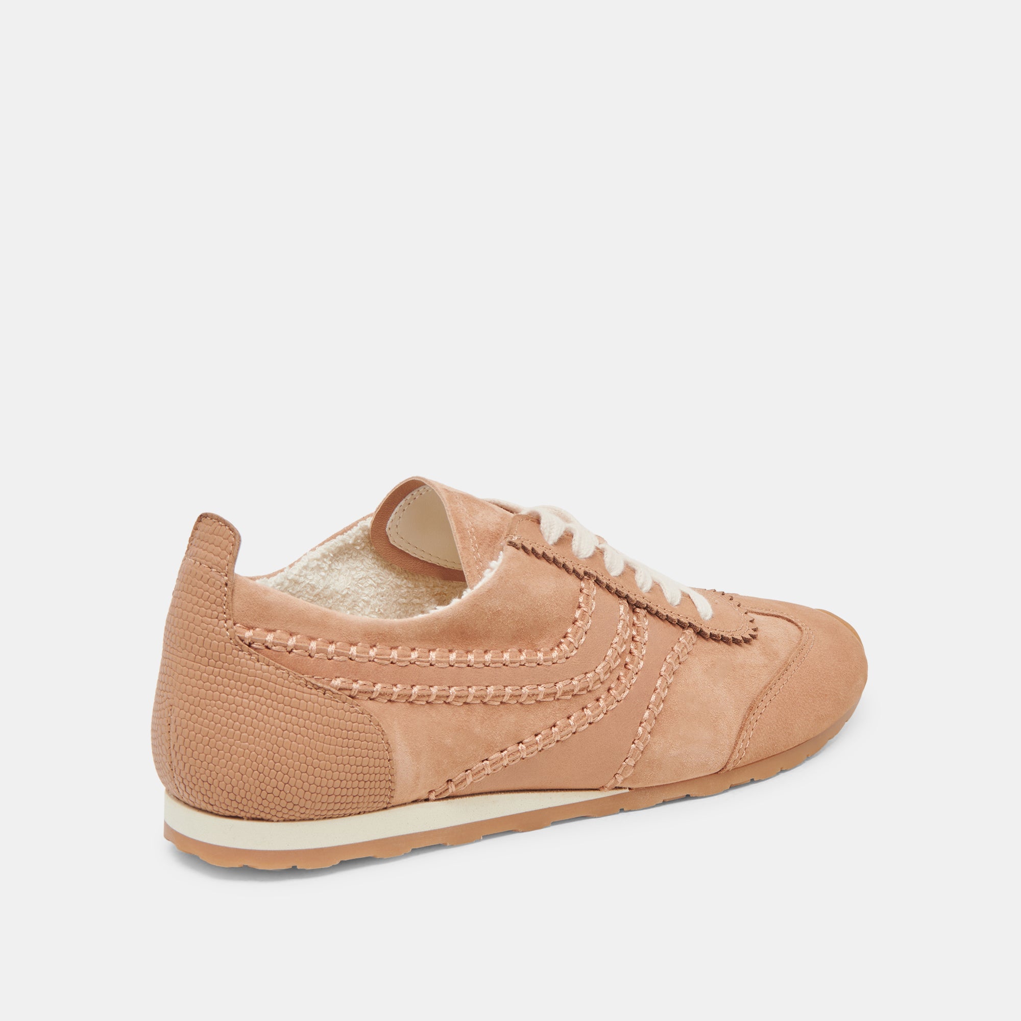 DELANY Women's Sneakers - Comfortable Toffee Nubuck Casual Shoes for Walking, Running & Everyday Wear | Fashionable & Lightweight Footwear for Women