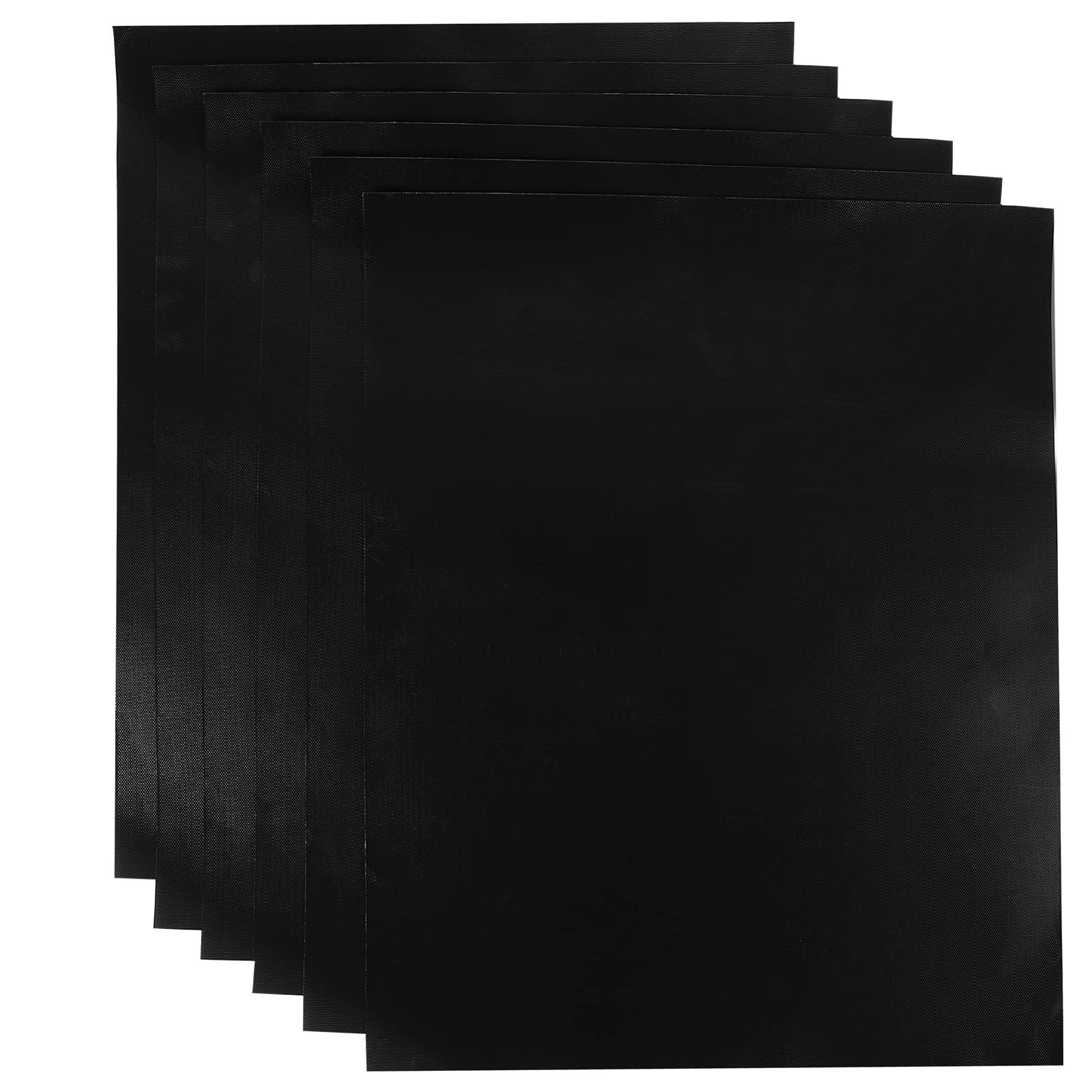 YARNOW 6-Pack Non-Stick Fiberglass Grill Mats for BBQ - Heat Resistant Baking & Grilling Accessories for Electric, Gas, Charcoal Grills - Perfect for Backyard Cookouts, Camping & Outdoor Parties