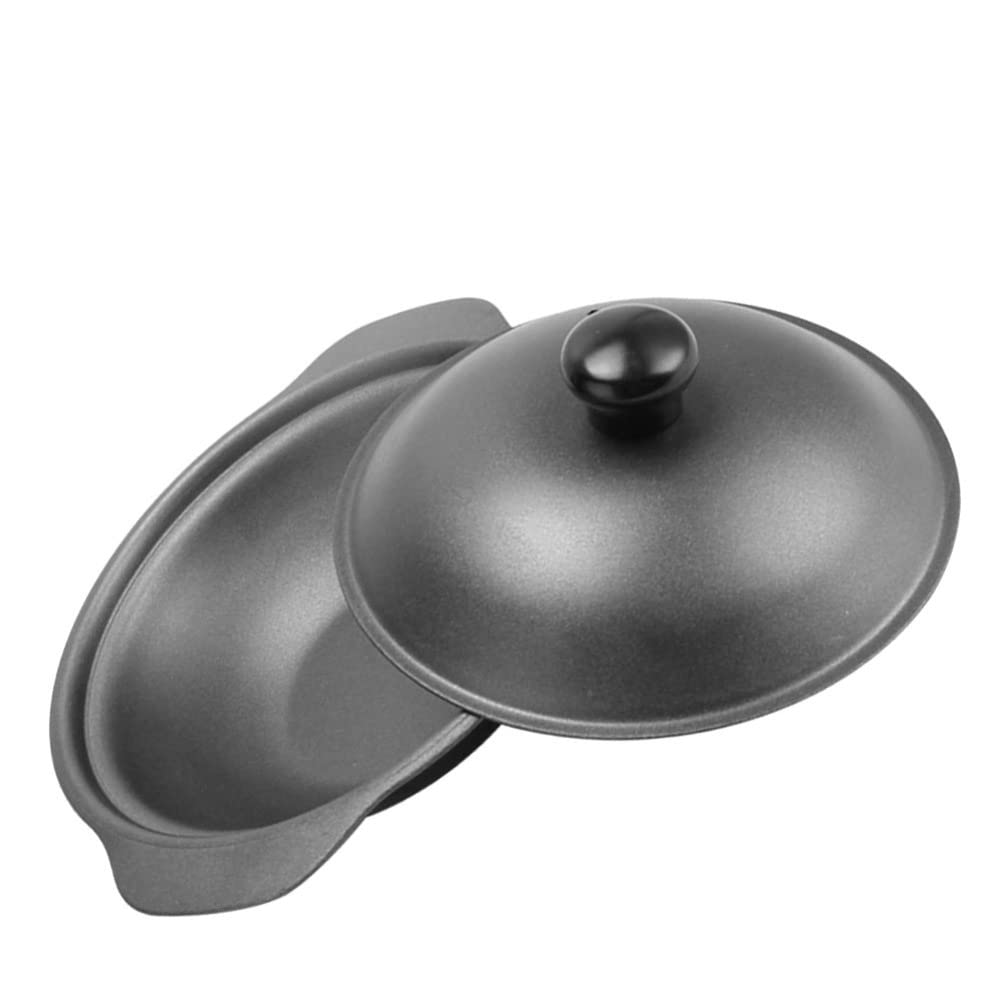1pc Yellow Clay Casserole Pot for Braised Chicken & Rice - Traditional Stewed Chicken Rice Cooking Utensil - Perfect for Home Cooking, Asian Cuisine & Family Meals