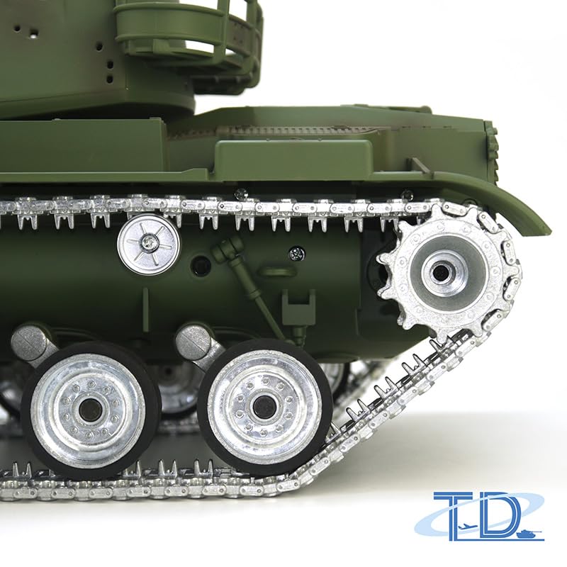 1/16 TOUCAN RC M60A3 USA Tank - Remote Control Hobby Model with BB Shooting, Infrared Battle System, Metal Wheels & Barrel Recoil - Perfect for Military Enthusiasts & Outdoor RC Battles