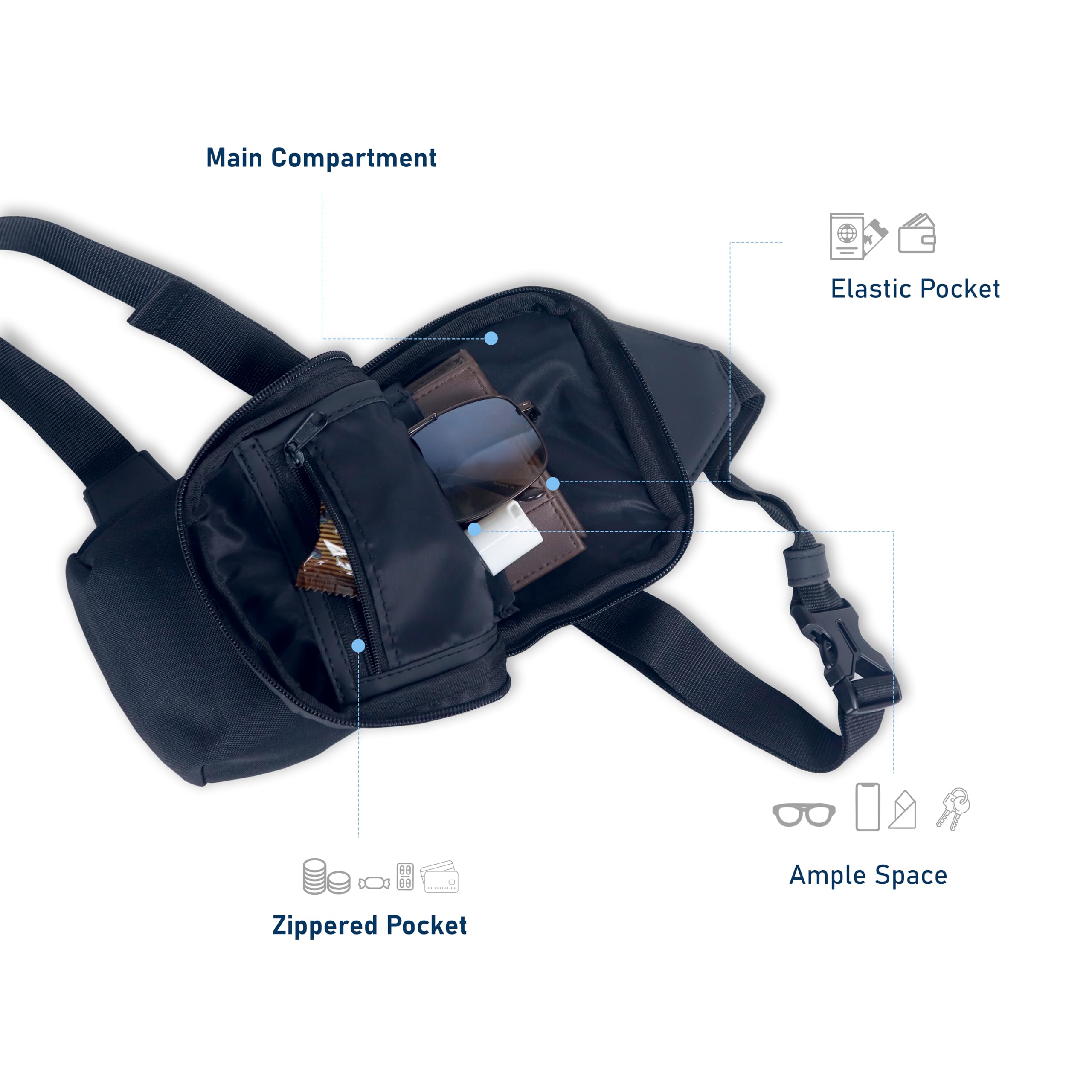 Carriall Define Sling Bags - Trendy Lightweight Crossbody Purse for Women & Men | Fashionable Shoulder Bag for Work, Travel & Night Out | Perfect Casual & Formal Handbag Accessory