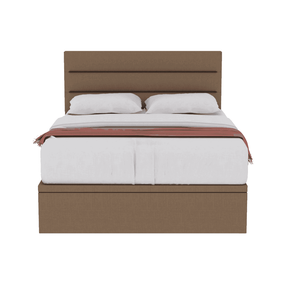 Isabelle Fabric Storage Bed - Queen Size Upholstered Platform Bed with Underbed Drawers for Extra Storage | Perfect for Small Bedrooms, Dorms & Guest Rooms