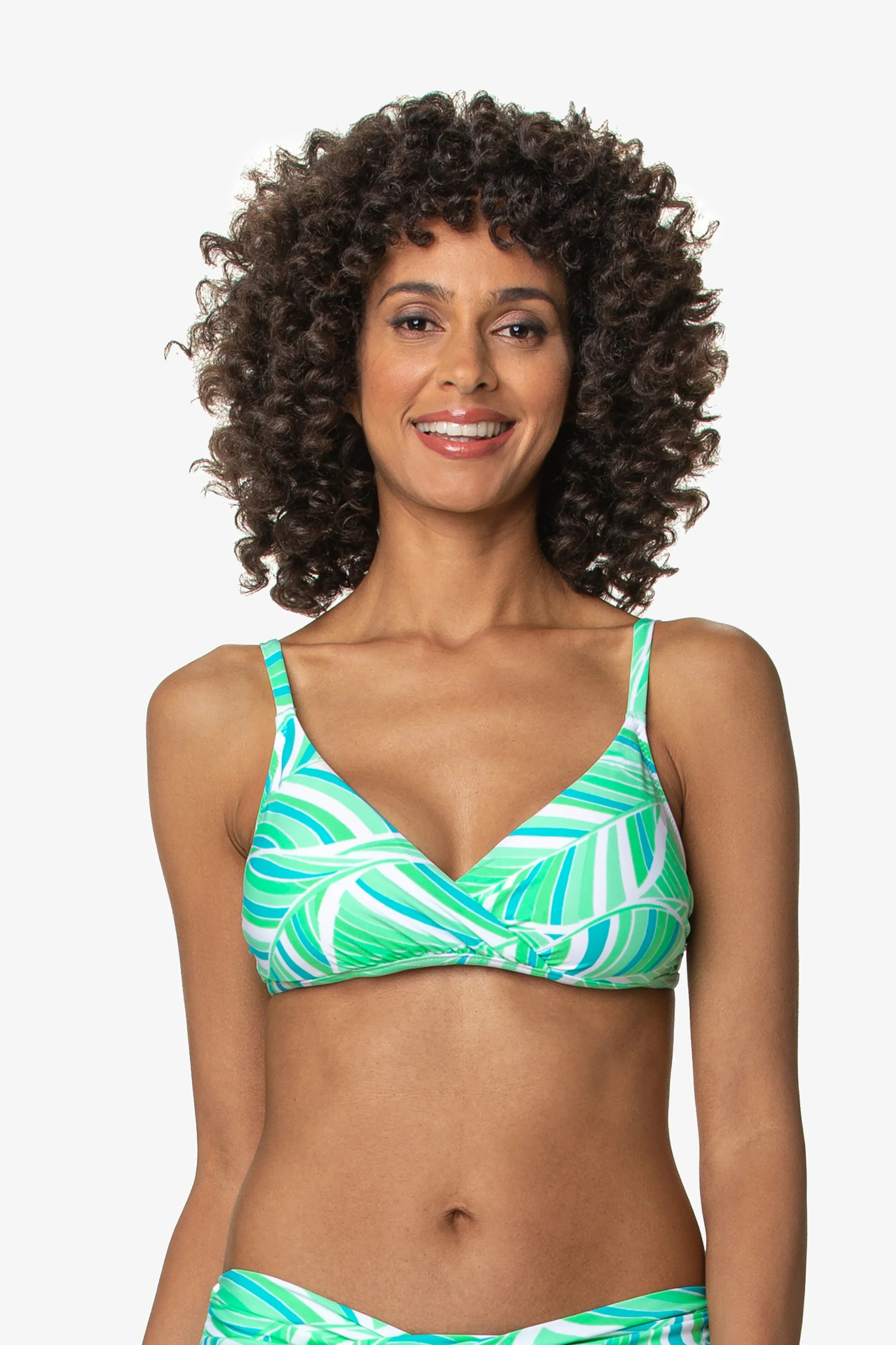 Hana Shirred Crossover Bra - Comfortable Wireless Support for Everyday Wear | Perfect for Yoga, Workouts, and Casual Outfits