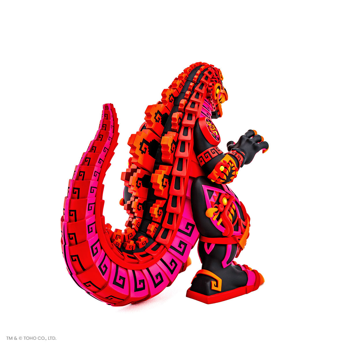 Godzilla Vinyl Designer Figure by Urban Aztec - Burning Variant Timed Edition - Collectible Toy for Anime Fans, Home Decor & Gift for Movie Lovers