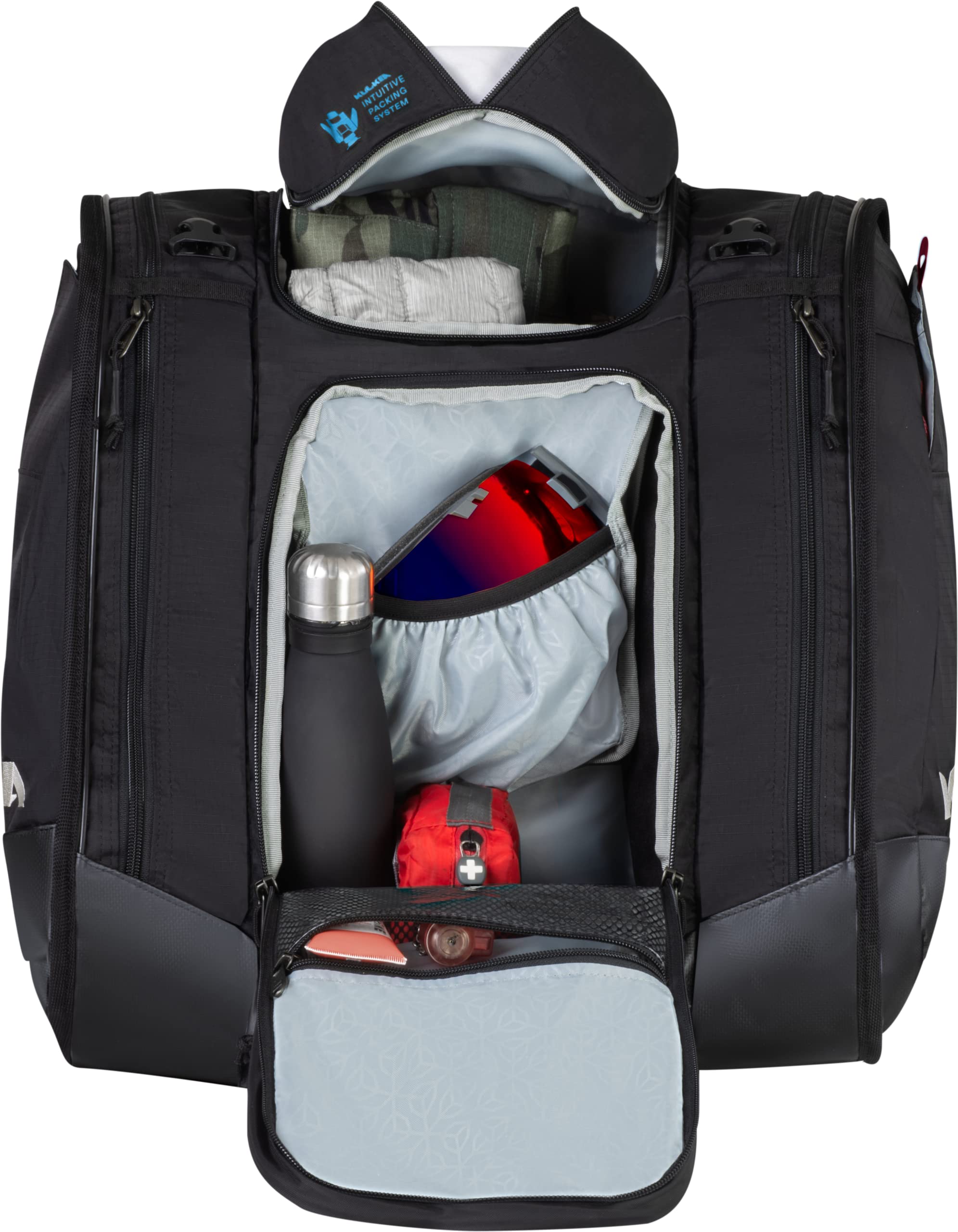 **Boot Trekker Ski Boot Backpack - Durable Water-Resistant Ski Boot Bag with External Helmet Sling & Spacious Gear Storage - Perfect for Ski Trips, Travel & Mountain Adventures**