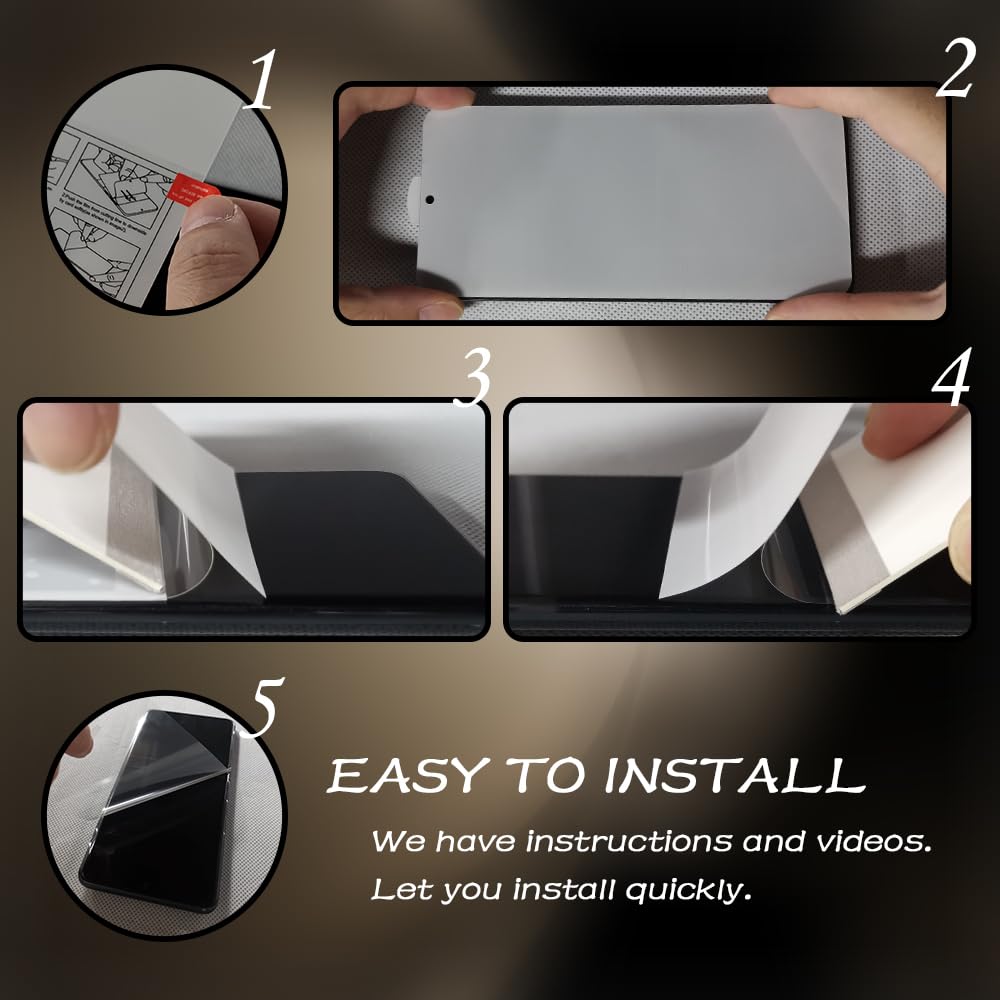 BIGFACE [6 in 1] Screen Protector Kit for Samsung Galaxy Z Flip 5 - 2 Pack Flexible Film Screen Protectors + 2 Pack Tempered Glass Back Protectors + 2 Pack Camera Lens Protectors - Perfect for Everyday Protection and Scratch Resistance