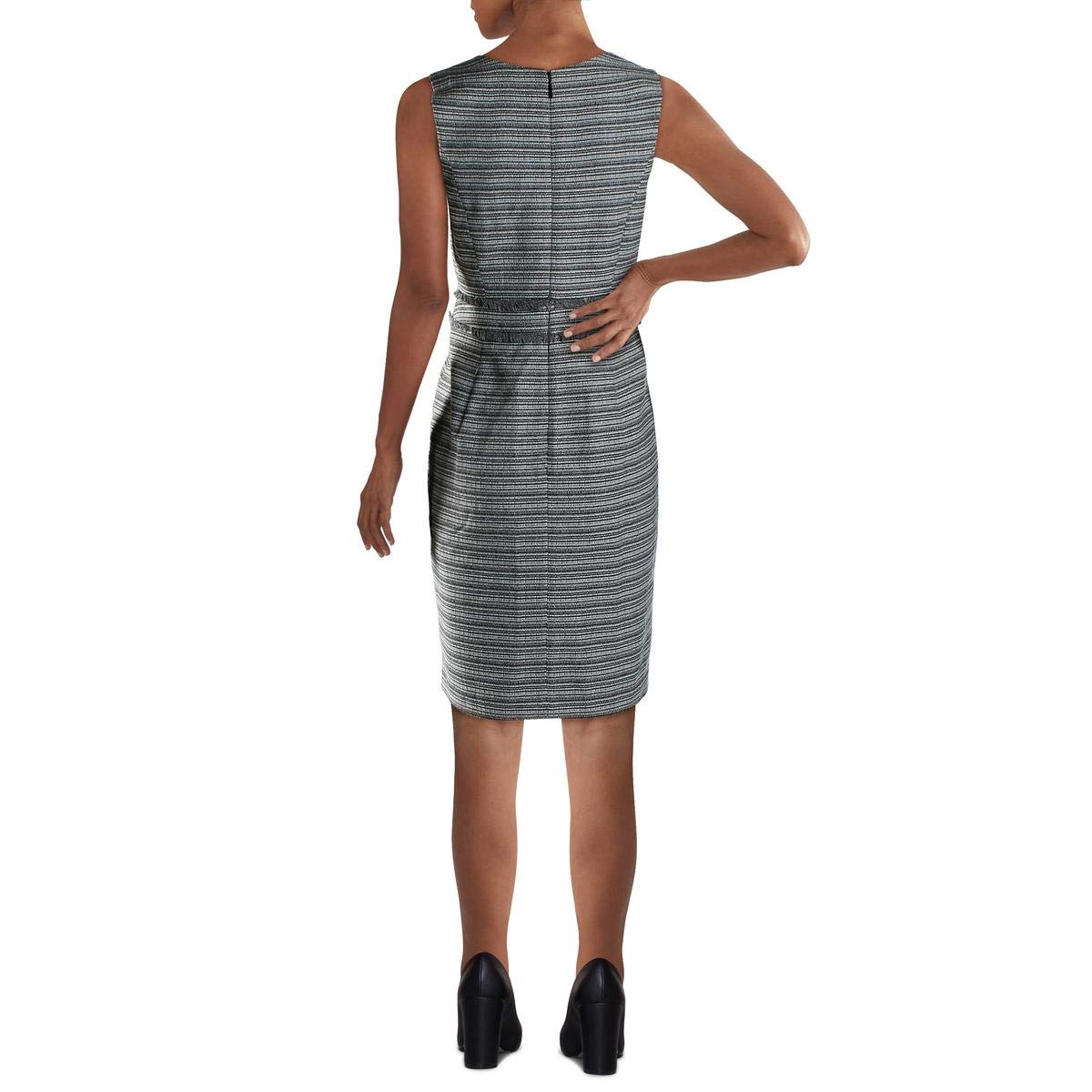 KARL LAGERFELD Women's Sleeveless Tweed Dress for Business Casual & Office Wear | Elegant Work Attire for Professional Women