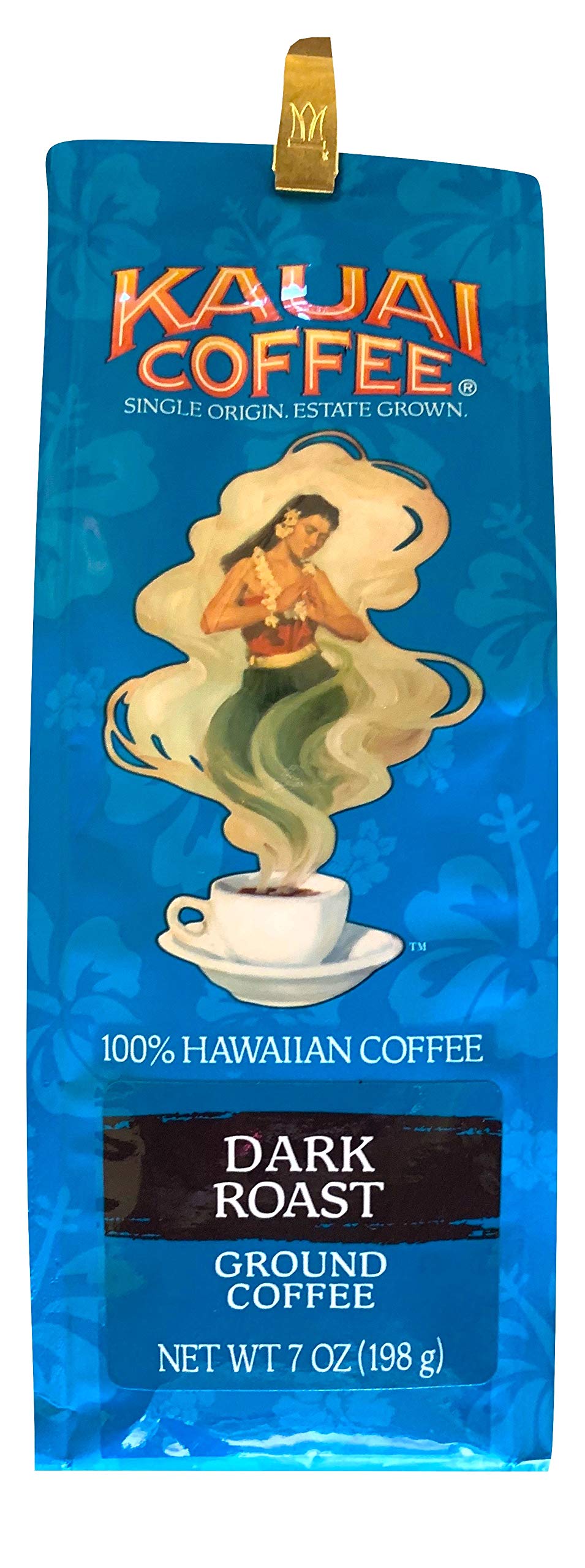 Kauai Coffee Co. Single Origin Dark Roast Ground Coffee - 7 Oz Bag | 100% Hawaiian Coffee Beans | Rich & Bold Flavor | Perfect for Morning Brew, Office Use & Gift Giving