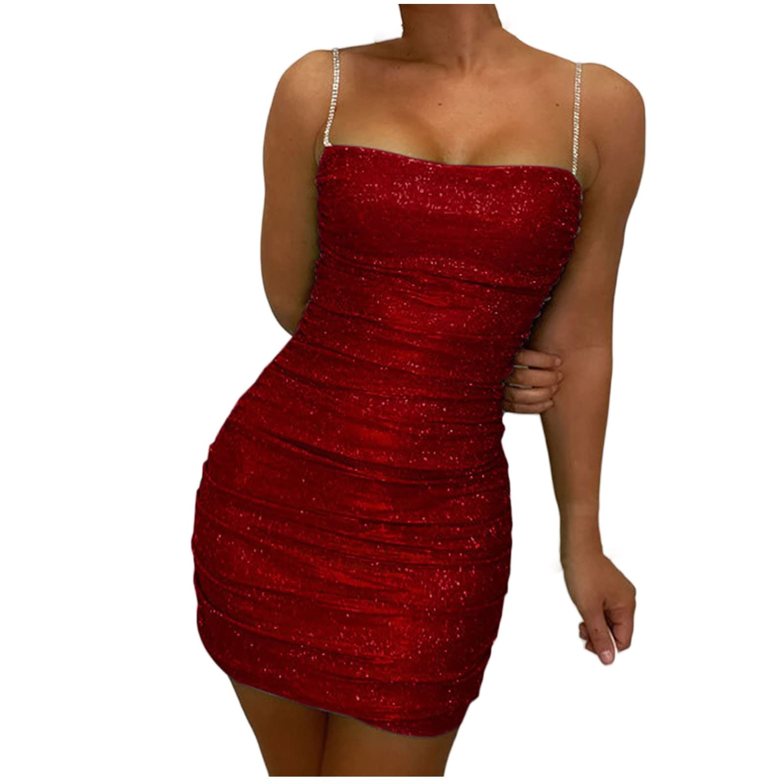 Sequin Off Shoulder Mini Wrap Dress for Women - Sexy Sleeveless Club & Date Night Dress for Summer & Fall | Perfect for Parties, Dinners & Night Out