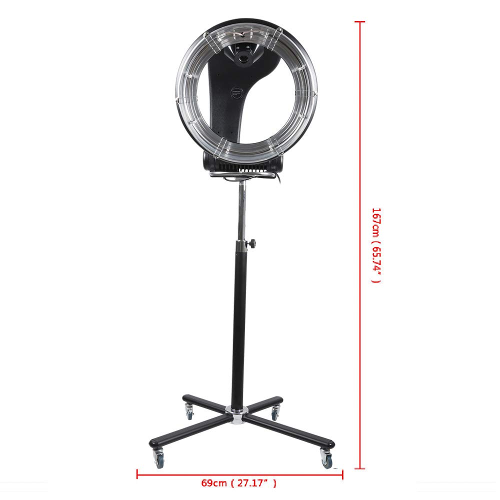 3-in-1 Professional Salon Hair Dryer Stand with Timer - 1000W Portable Orbiting Hair Dryer for Drying, Perming & Styling - Perfect for Home & Salon Use