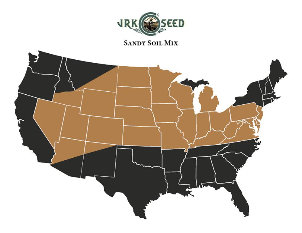 JRK Sandy Soil Grass Seed Mix - 10 lbs | Drought-Resistant Lawn Seed for Sandy Soil | Perfect for Dry Climates, Coastal Areas & Low-Maintenance Landscaping