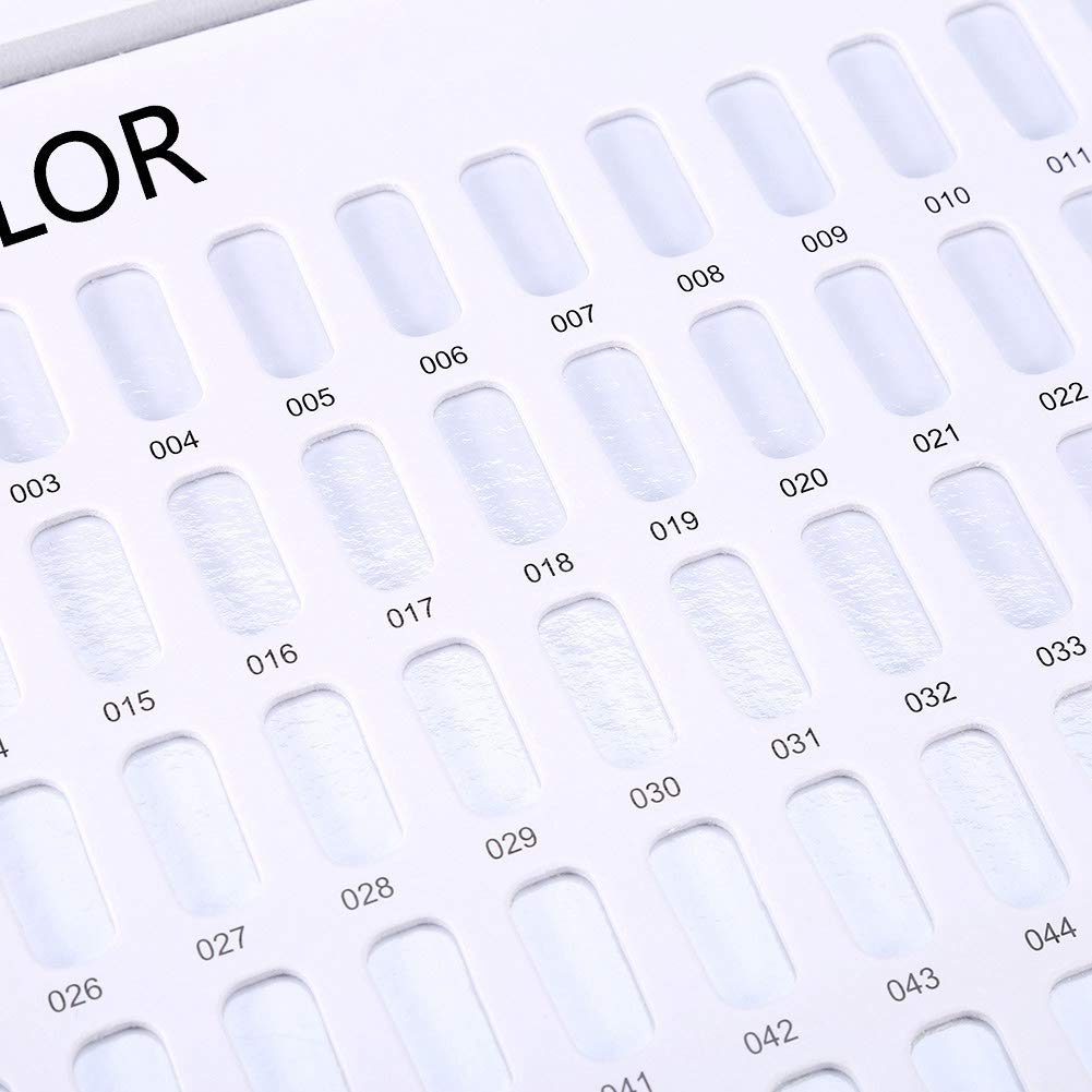 Nail Polish Color Display Chart Book - Gel Nail Color Swatch Cards for Salon & DIY Nail Art | Professional Nail Tech Tools for Manicure, Pedicure & Nail Design