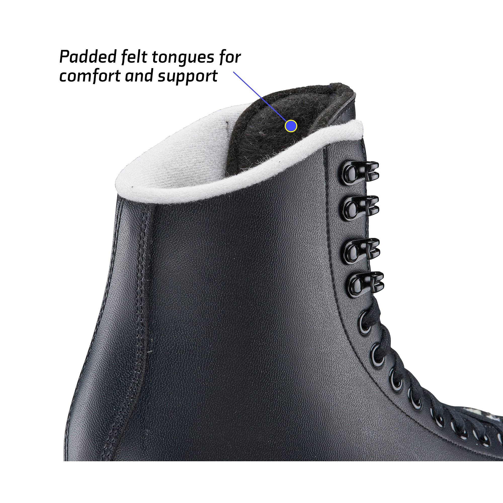 Jackson Ultima Finesse Men's & Boys' Figure Skates - Premium Ice Skating Boots for Training & Competition - Perfect for Figure Skating Lessons & Ice Rink Performances