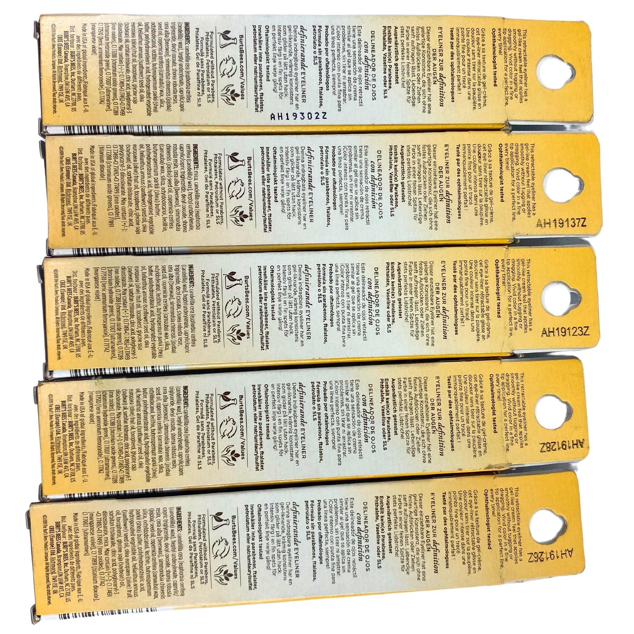 Burt's Bees Defining Eyeliner Mix - Precision Eye Liner 0.005oz (50 Pcs Lot) - Waterproof Smudge-Proof Eyeliner for Daily Makeup & Professional Looks