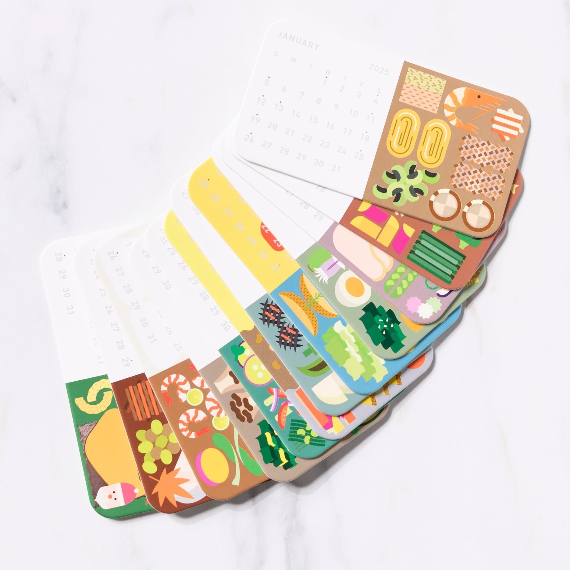 2025 Bento Calendar - Stylish & Functional Japanese Lunch Planner for Meal Prep & Organization | Perfect for Office, School & Home Use