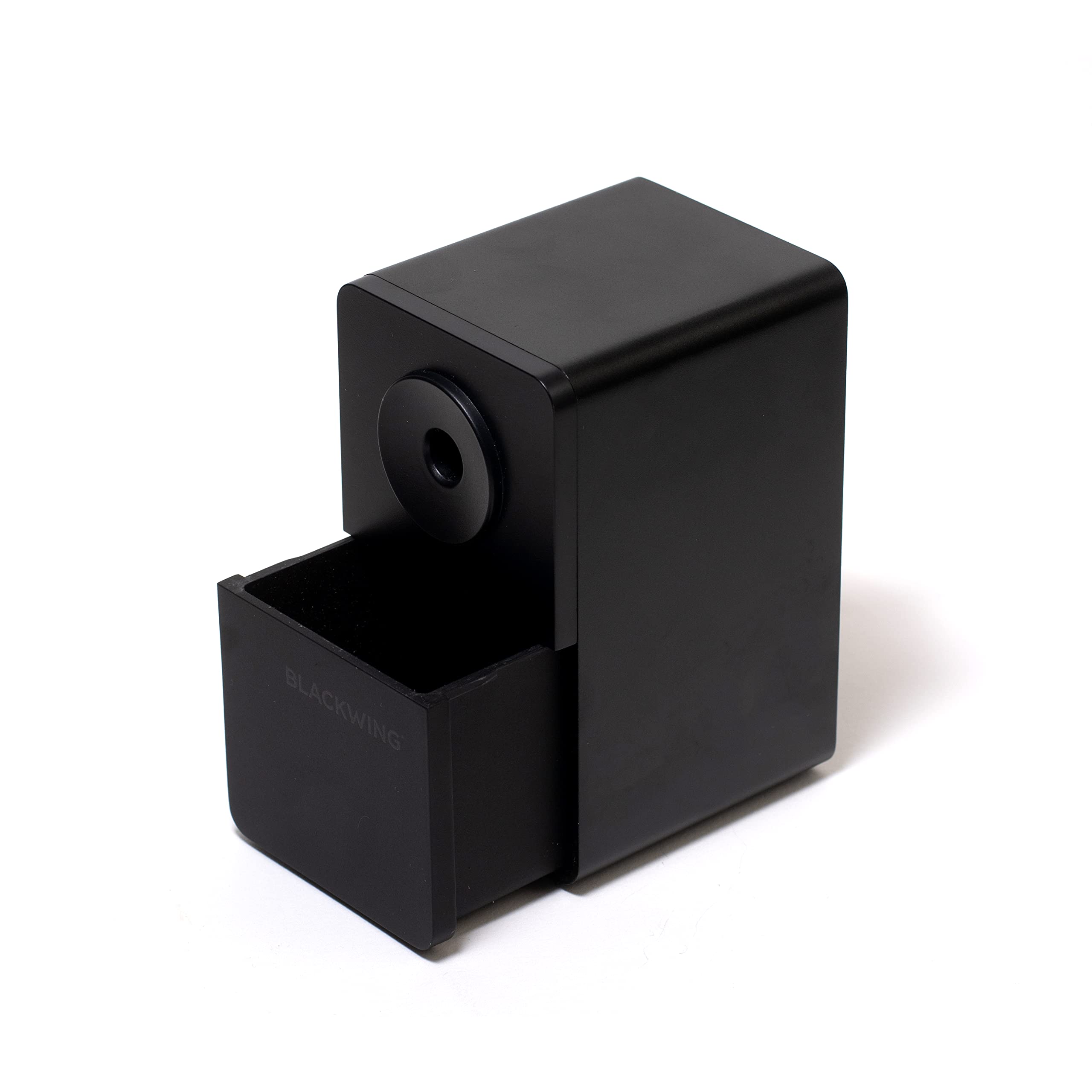 Premium Blackwing Pencil Sharpener - Adjustable Dial & Hand Crank Design with Metal Shavings Drawer - Perfect for Artists, Writers & Office Use
