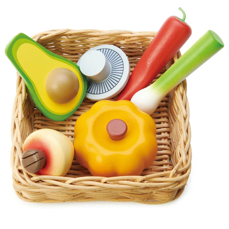 Fresh Organic Vegetables Basket - Farm to Table Veggie Box for Healthy Eating - Perfect for Meal Prep, Vegan Diets & Family Dinners