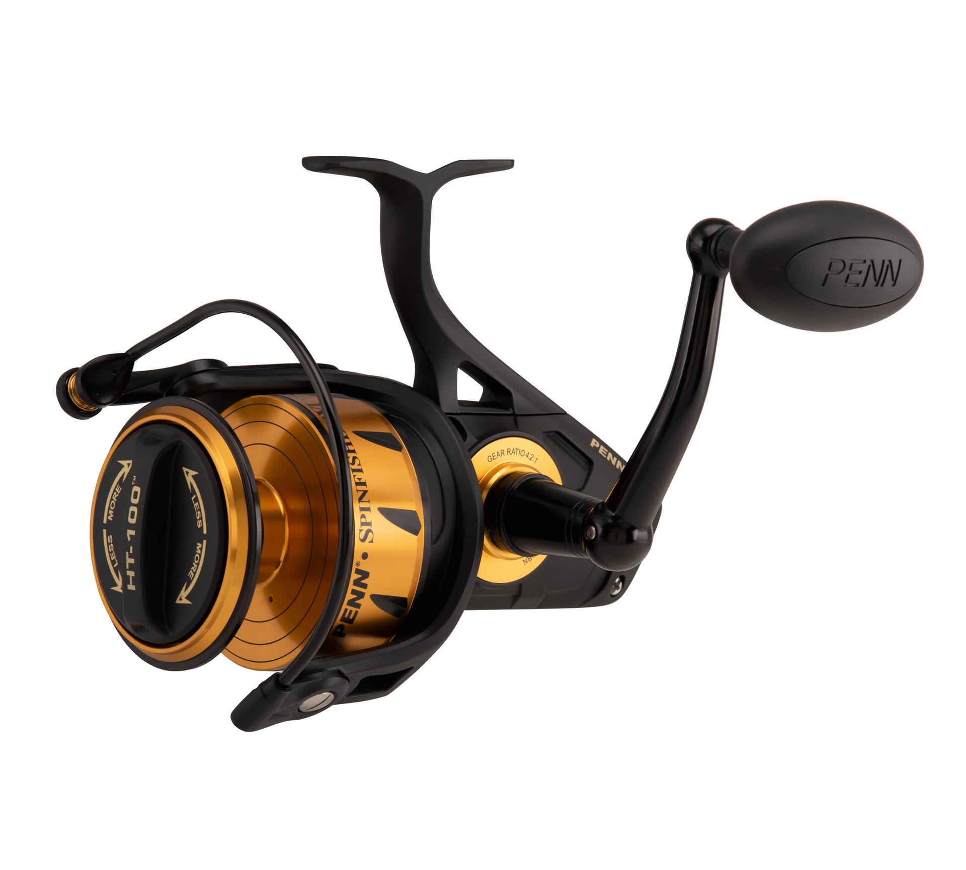 Penn Spinfisher VI Spinning Fishing Reel - Saltwater & Freshwater, 6+1 Shielded Bearings, HT-100 Drag System - Perfect for Surf Fishing, Pier Fishing & Offshore Angling