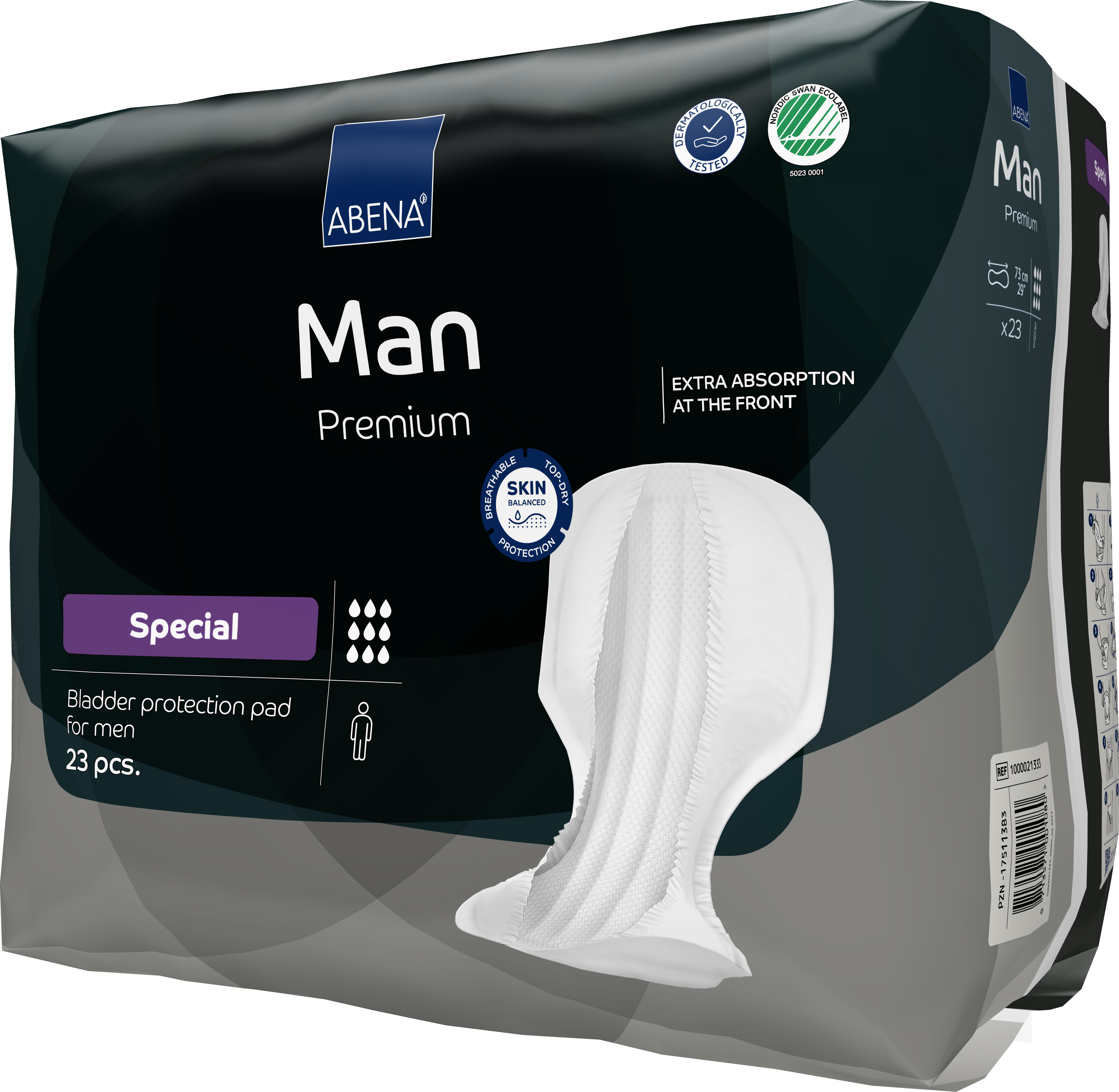 Abena Man Special Premium Bladder Control Pads for Men - One Size Fits Most - Discreet & Absorbent Incontinence Protection for Active Lifestyle